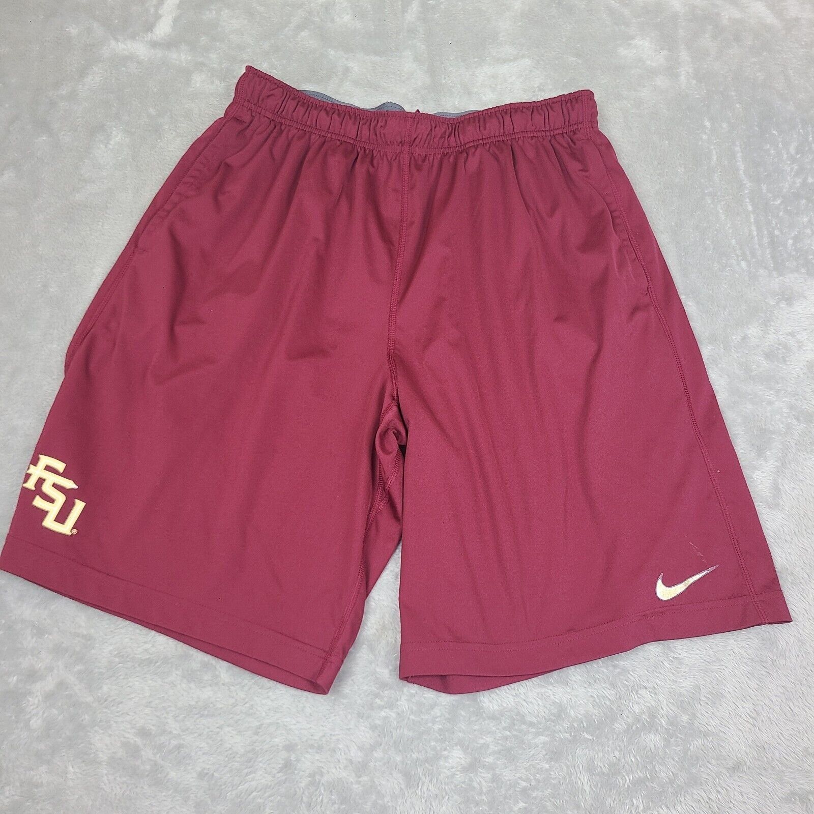 Nike Florida State Seminole Shorts Adult Large Red Nike FSU Baske Size US 36 / EU 52 - 1 Thumbnail
