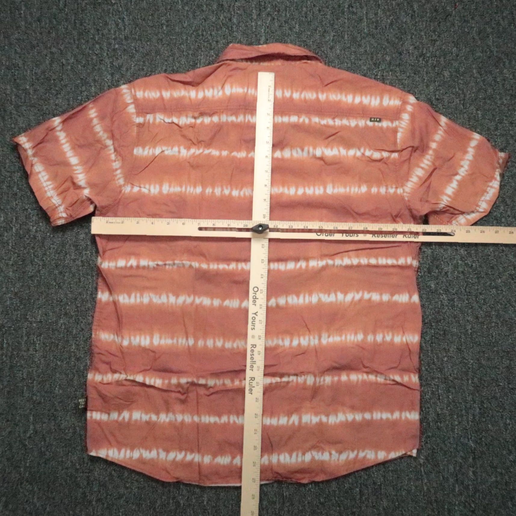 Howler Brothers Howler Bros Shirt Mens Medium Rust Orange San Gabriel Striped Short Sleeve Button-Up Casual Workwear 44 in Regular All Seasons Pockets Lightweight Size US M / EU 48-50 / 2 - 4 Thumbnail
