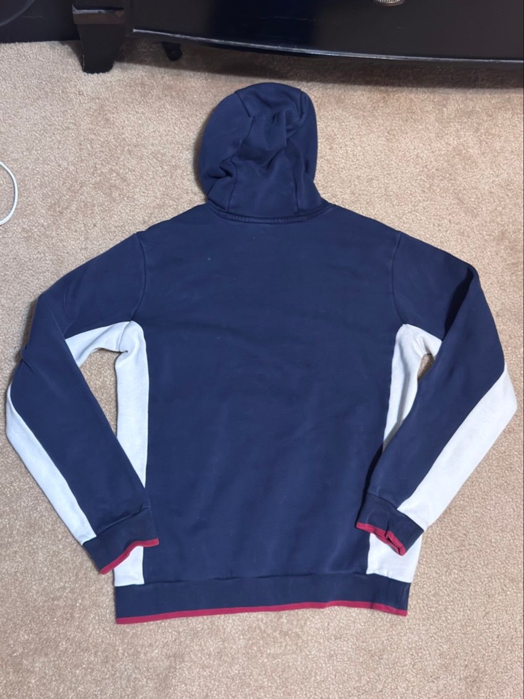 Nike Men's Nike Navy Red White Colorblock Hoodie S Size US S / EU 44-46 / 1 - 2 Thumbnail