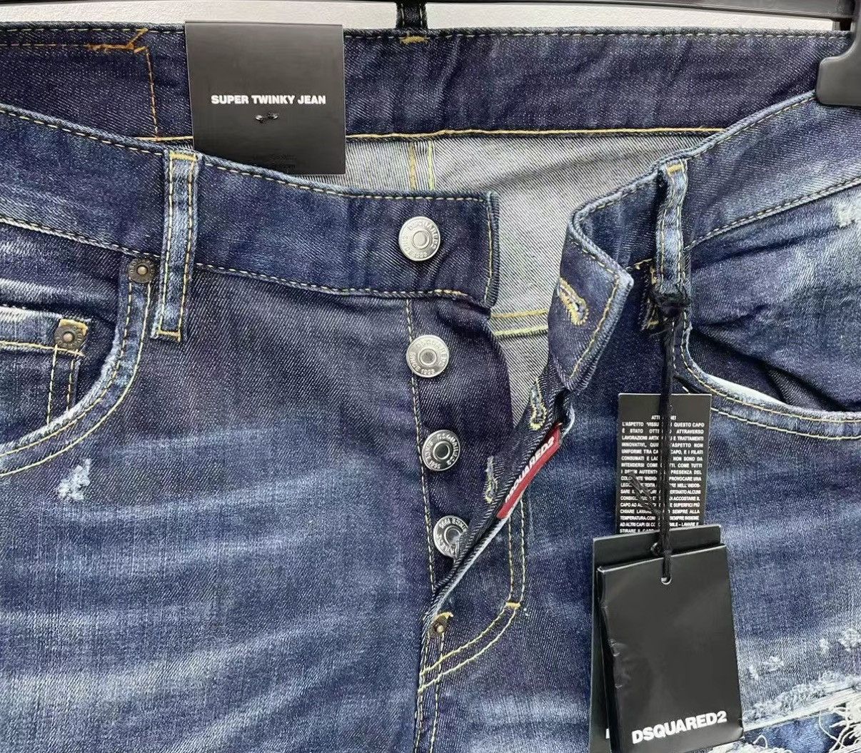 Dsquared2 DSQUARED2 (D2) Stretch Washed Slim Jeans J30 Size US 28 / EU 44 - 5 Thumbnail