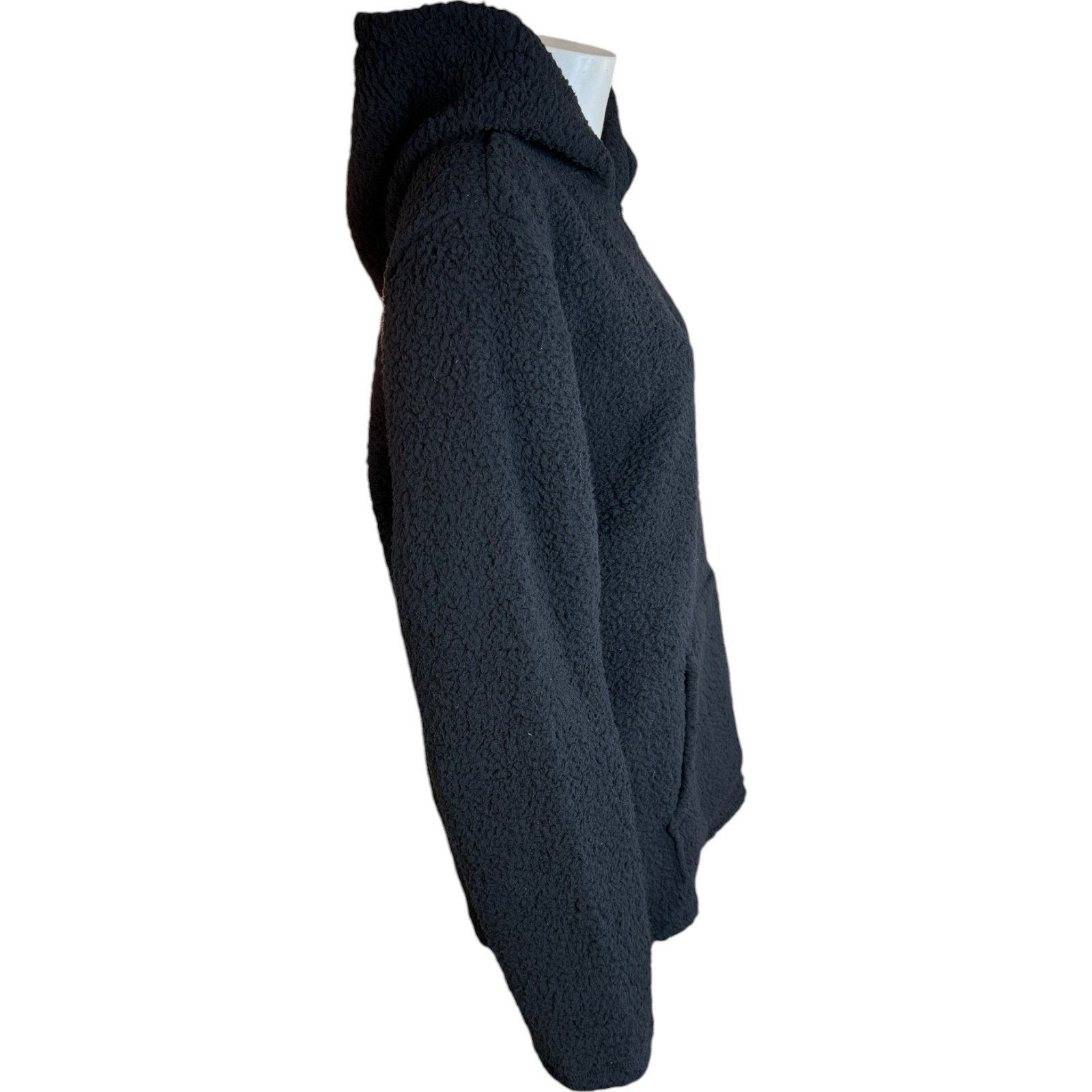 Other Cuddl Duds Men's Cloud Fleece Quarter Zip Hoodie Black Large Size US L / EU 52-54 / 3 - 7 Thumbnail