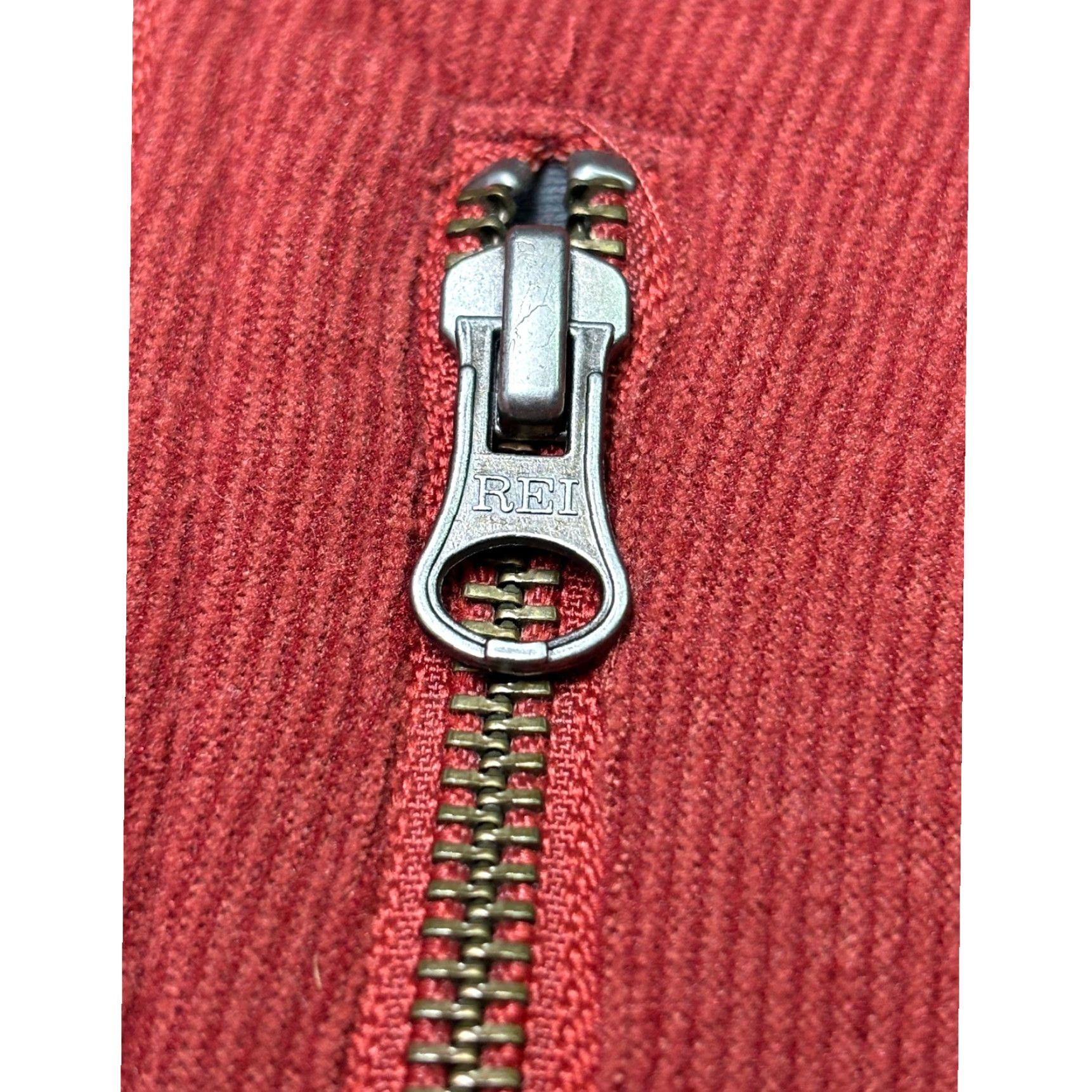 Vintage REI Co-op Mens XL Quarter Zip Pullover Burgundy Elbow Patch Outdoor Sweater Size US XL / EU 56 / 4 - 3 Thumbnail
