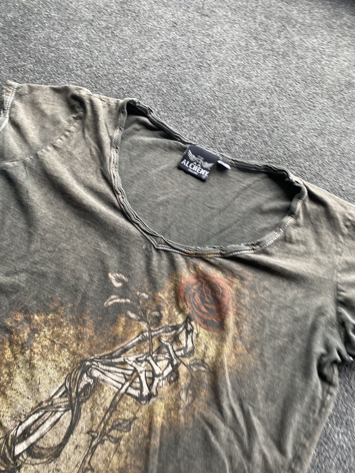 Other 🔥Alchemy England gothic skull punk freak top wom m sz Size M / US 6-8 / IT 42-44 - 3 Thumbnail