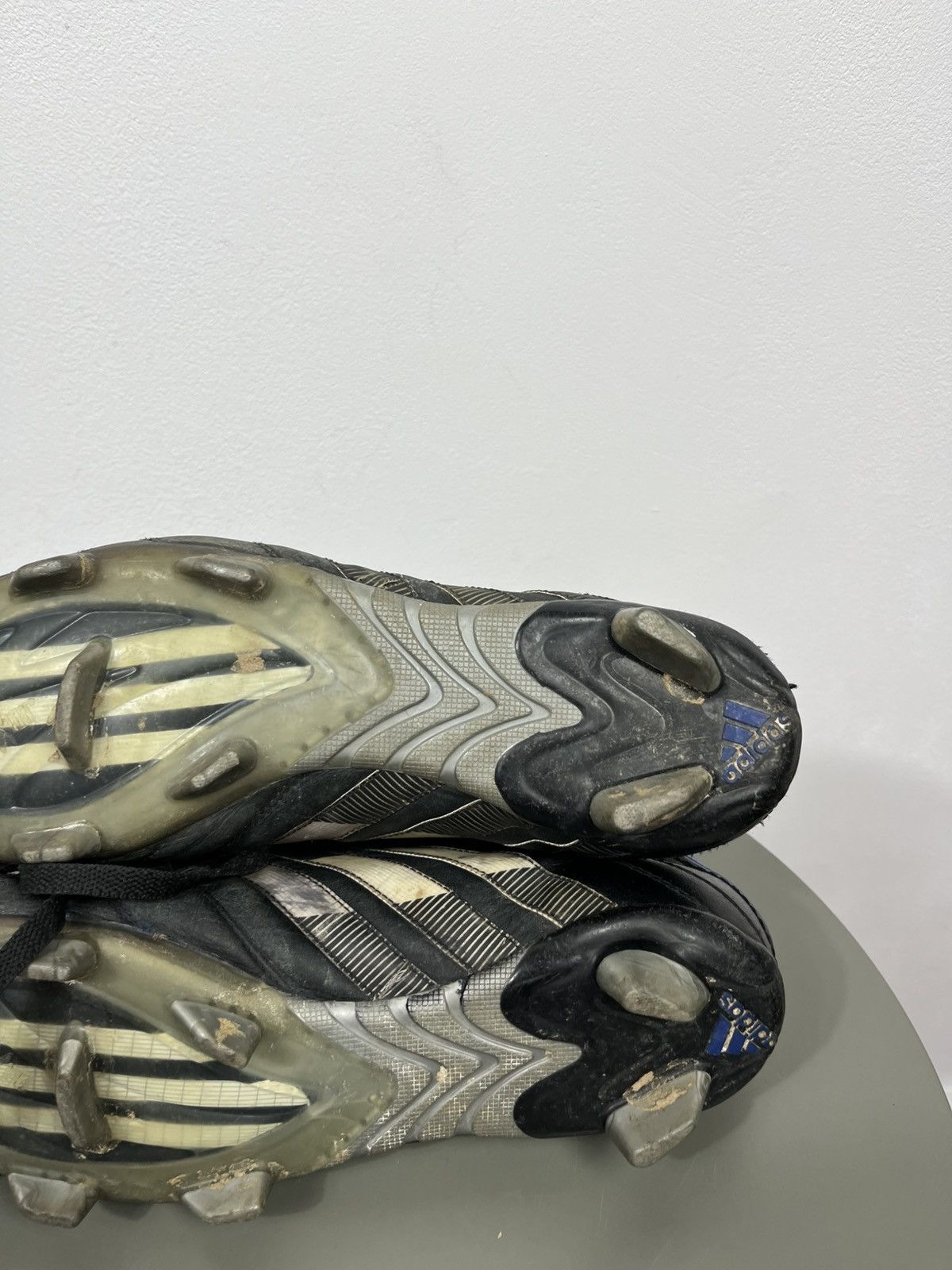 Adidas Vintage adidas Football Boots Cleats Black Blue EU 42 Size US 9 / EU 42 - 7 Thumbnail