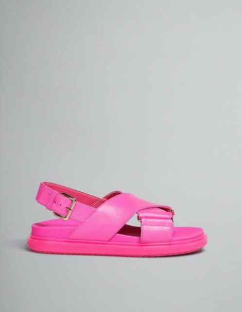 Marni o1w1db10824 Leather Sandals in Fuchsia Size US 8 / IT 38 - 1 Thumbnail