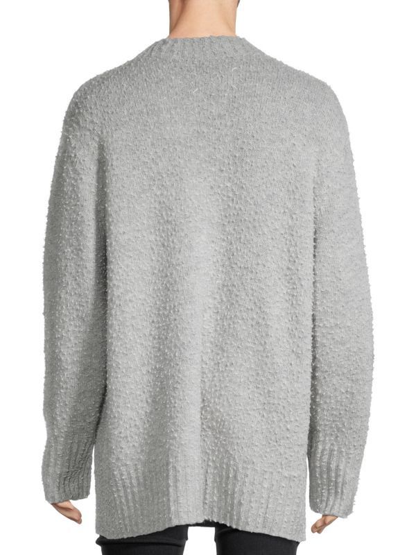 Maison Margiela o1y1124 LongSweater In Light Grey Size US L / EU 52-54 / 3 - 3 Thumbnail