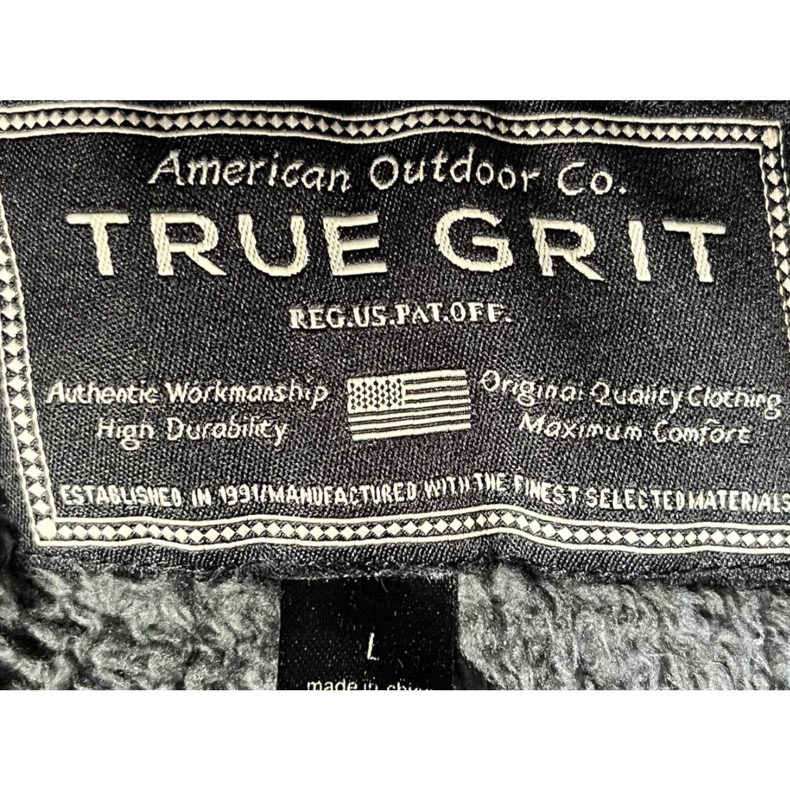 Vintage True Grit Fleece Jacket 1/4 Zip Pullover Large Gray Men Regular Size L Size US L / EU 52-54 / 3 - 6 Thumbnail
