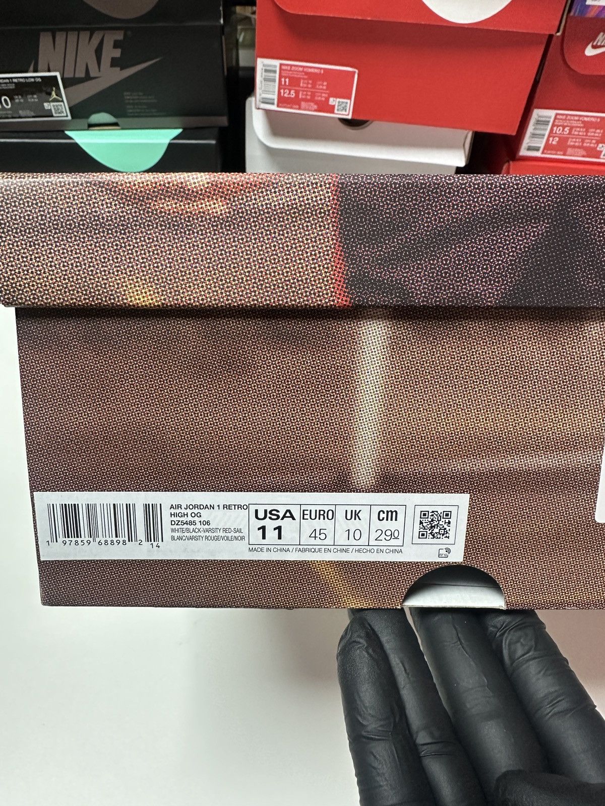 Jordan Brand × Nike Air Jordan 1 Retro OG High Black Toe Reimagined Size 11 Size US 11 / EU 44 - 14 Thumbnail