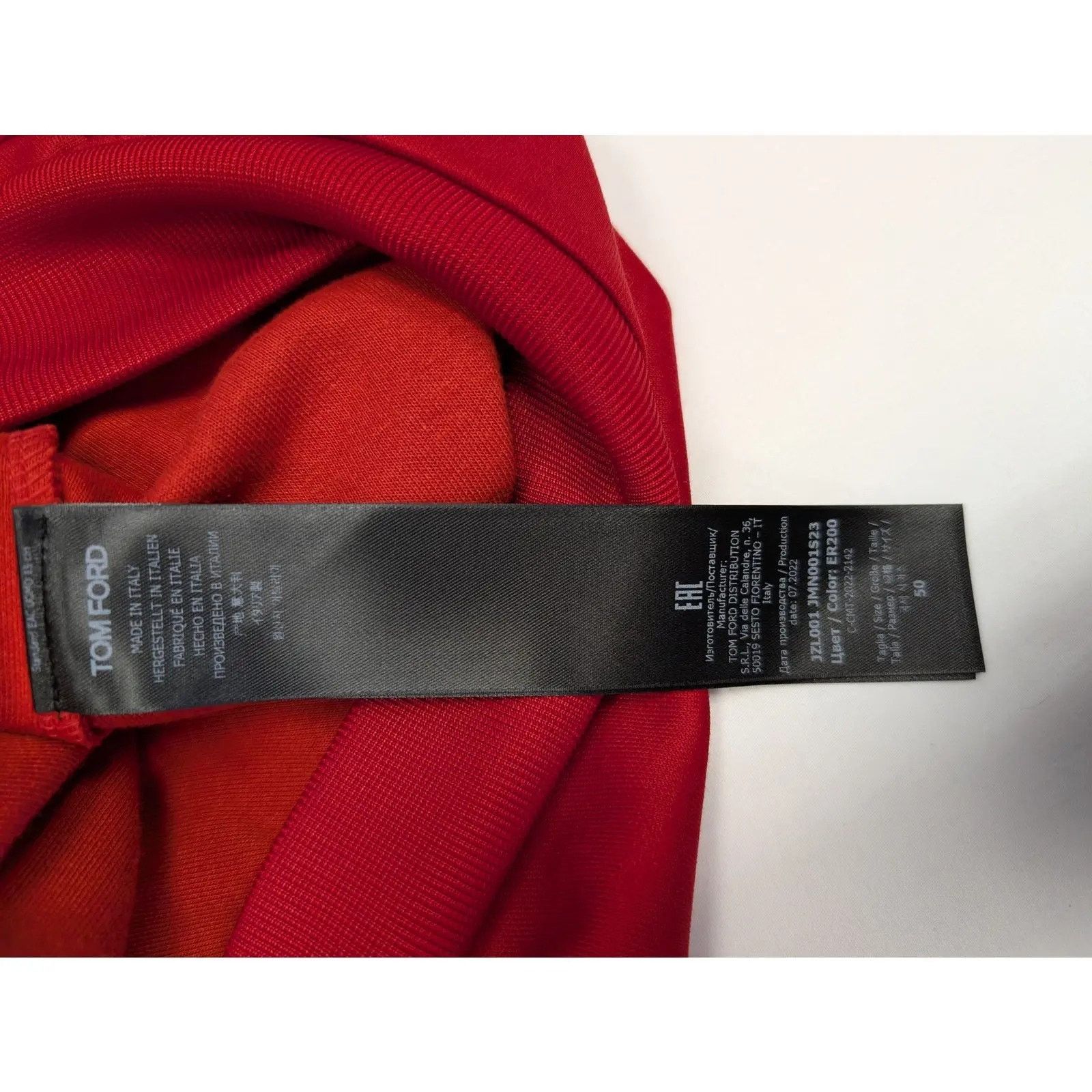 Tom Ford o1rshd1 Cut And Sewn Full Zip Knitted Sweater in Red Size US M / EU 48-50 / 2 - 12 Thumbnail