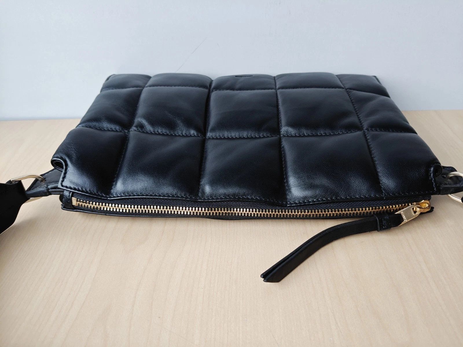 Allsaints ALLSAINTS Sheringham Leather Quilted Shoulder Bag FTP - 8212 Size ONE SIZE - 7 Thumbnail
