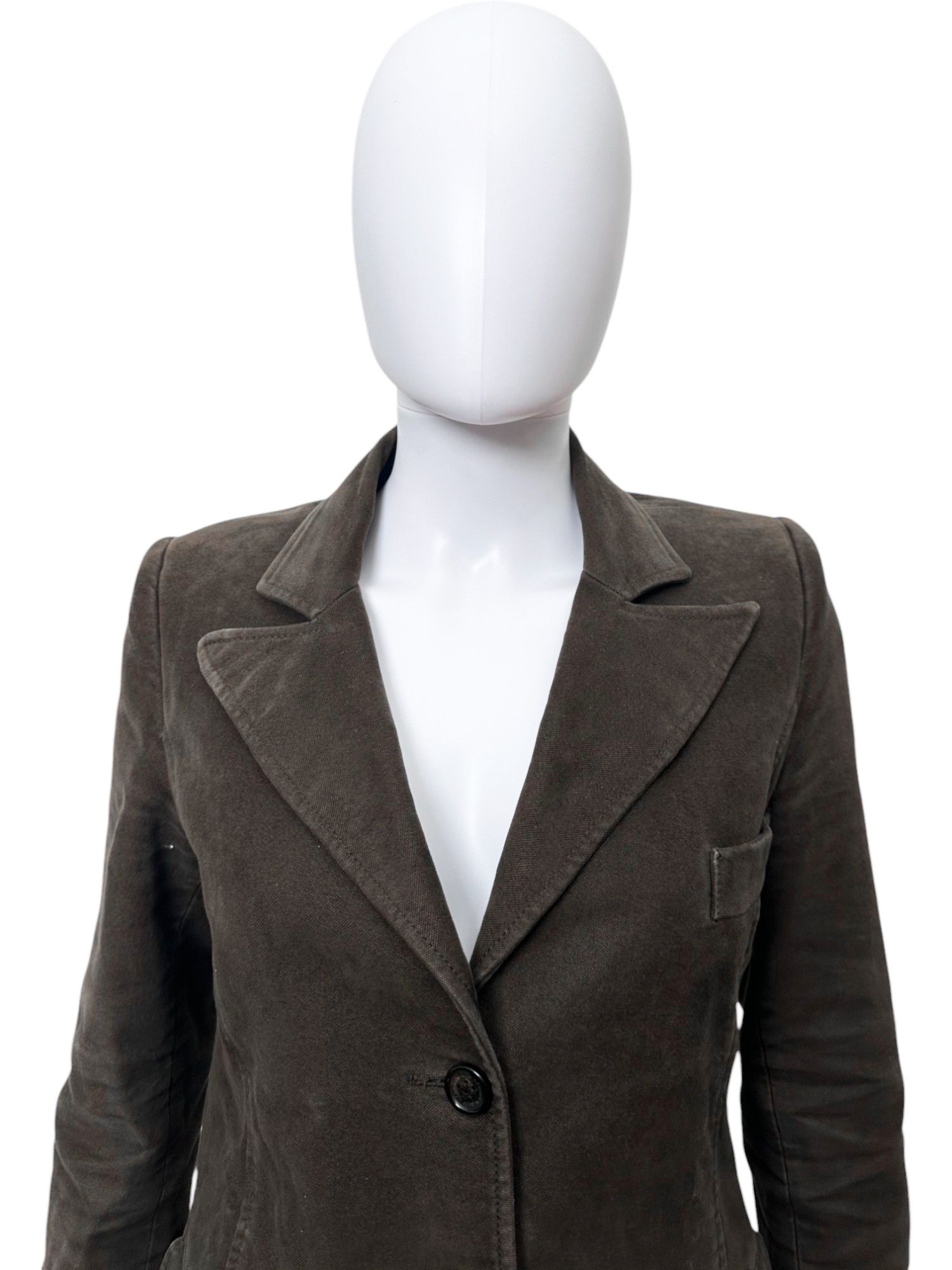 Alexander McQueen 90s Brown Cotton Trench Coat Size M / US 6-8 / IT 42-44 - 7 Thumbnail