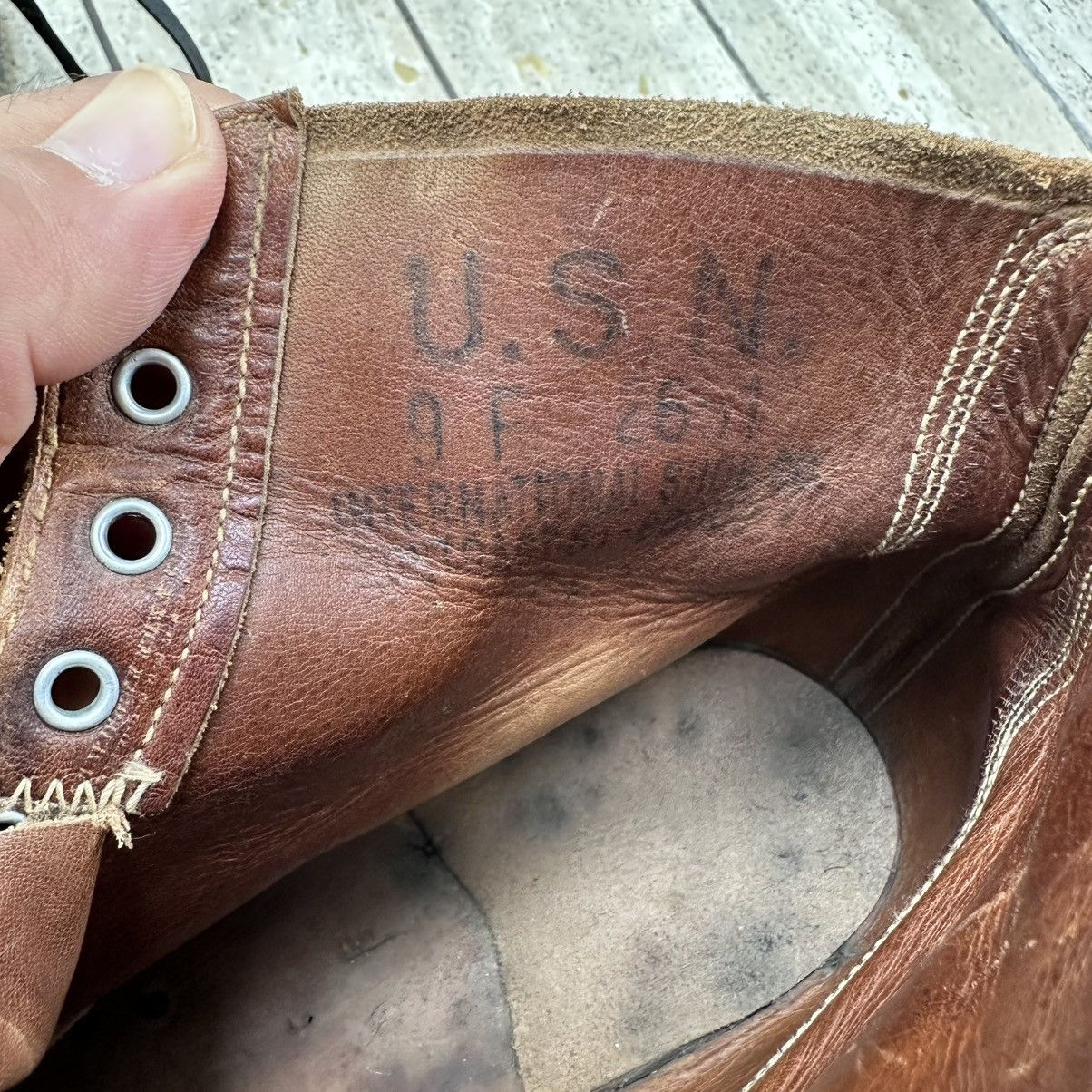 Other Original USN US Navy Boondocker 1940s Size US 9 / EU 42 - 10 Thumbnail