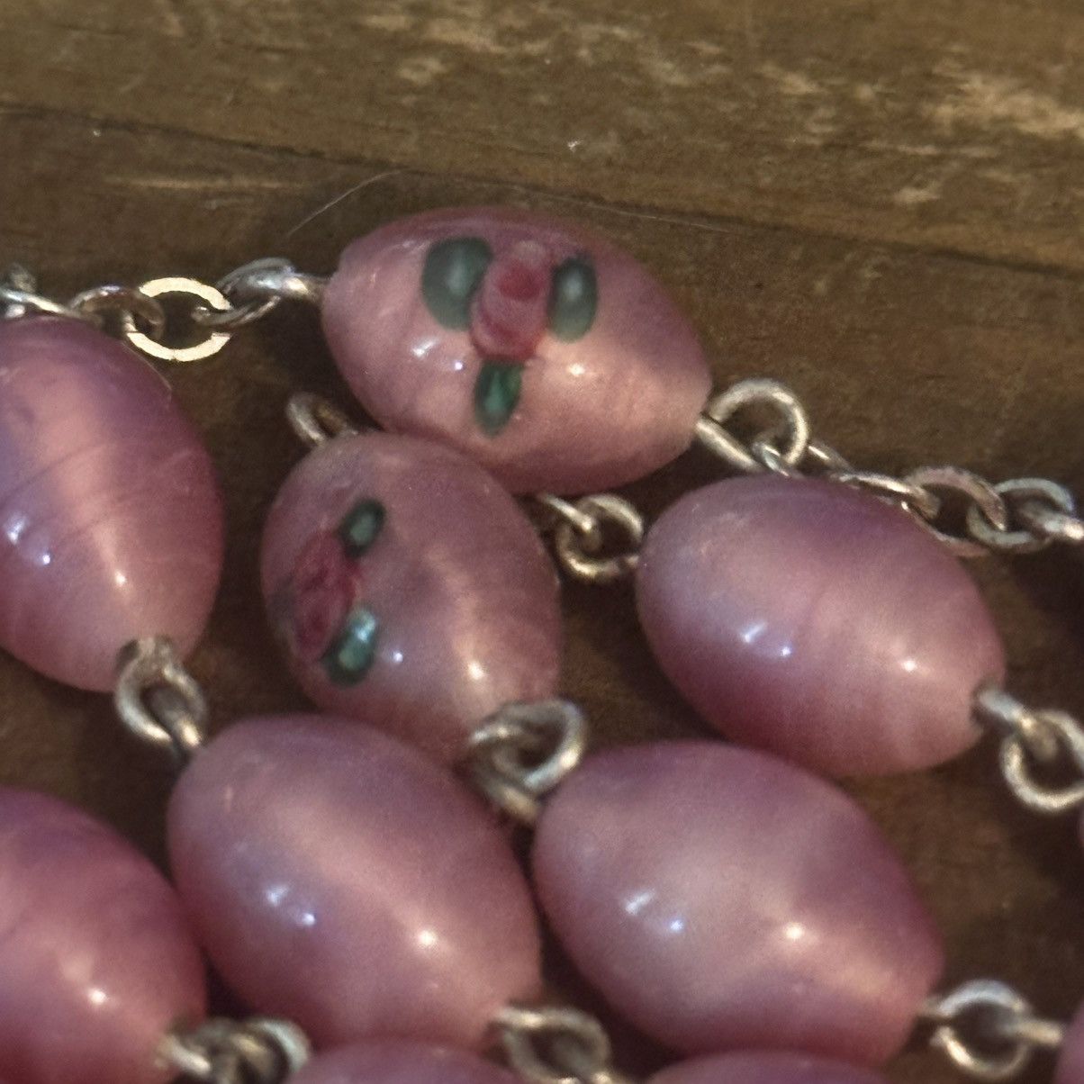 Vintage Vintage Rose Quartz rosary beads Size ONE SIZE - 2 Thumbnail