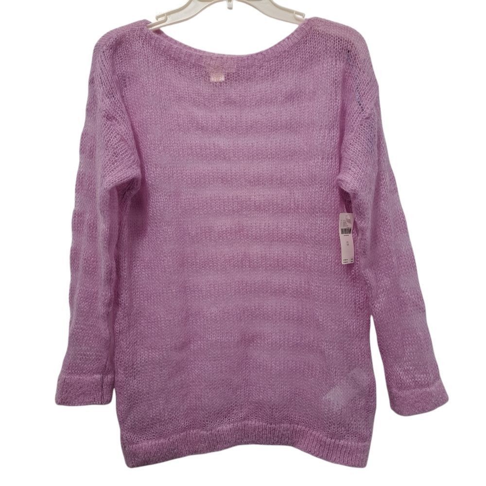 Anthropologie Anthropologie Maeve Wool Blend Sheer Lightweight Pullover Oversized Sweater XS Size XS / US 0-2 / IT 36-38 - 1 Thumbnail