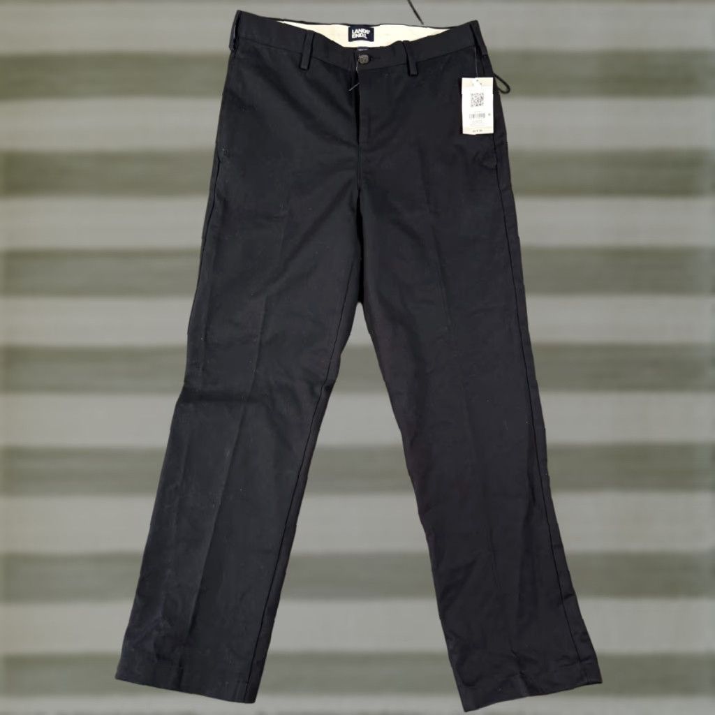 Lands' End Lands' End Pants Mens 30x30 Black Flat Front Traditional Fit Straight Chino NWT Pants Mens 30x30 Black Flat Front Traditional Fit Straight Chino NWT Size US 30 / EU 46 - 1 Thumbnail