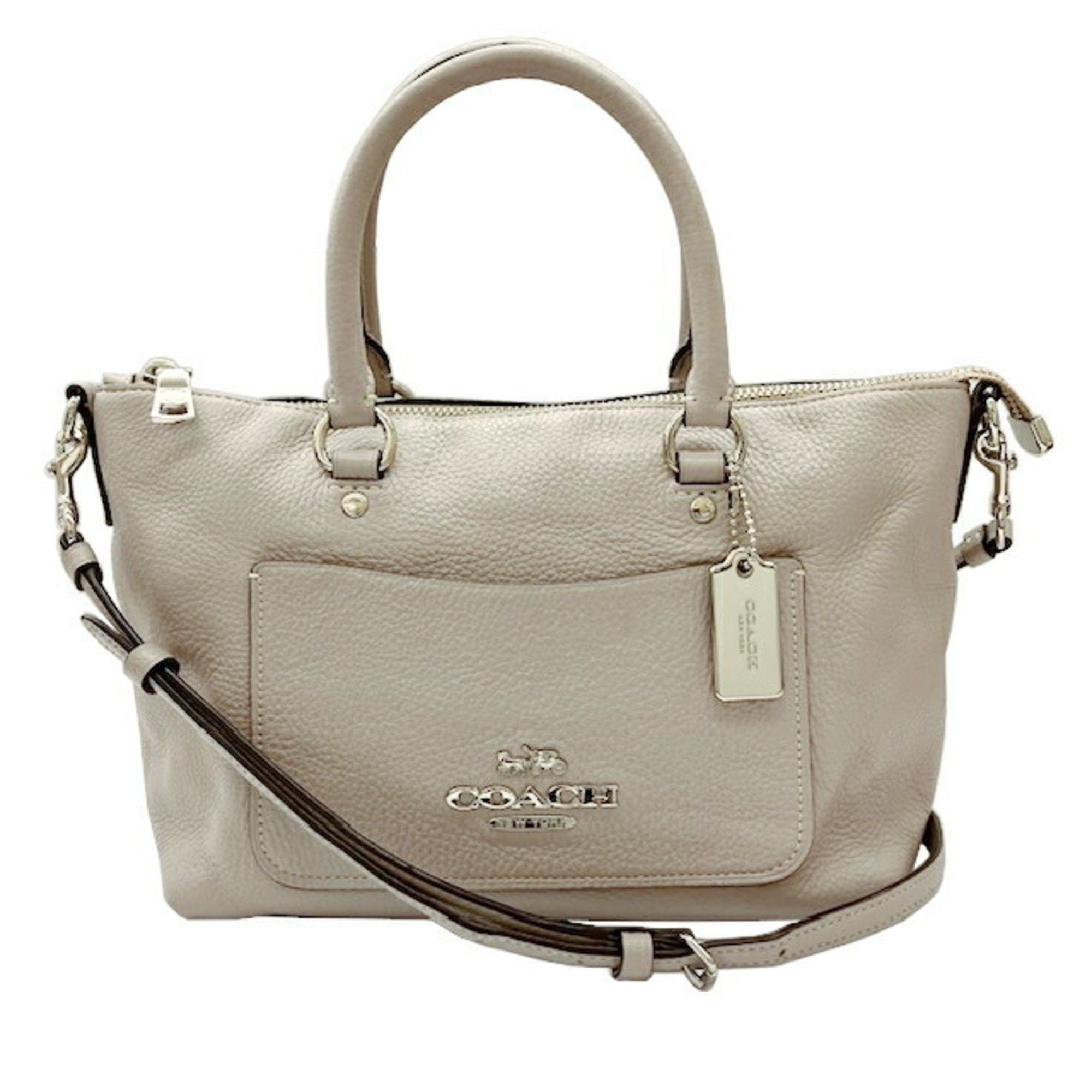 Coach COACH Mini Emma Satchel Bag F31466 Grey Leather Handbag Shoulder for Women Size ONE SIZE - 1 Thumbnail