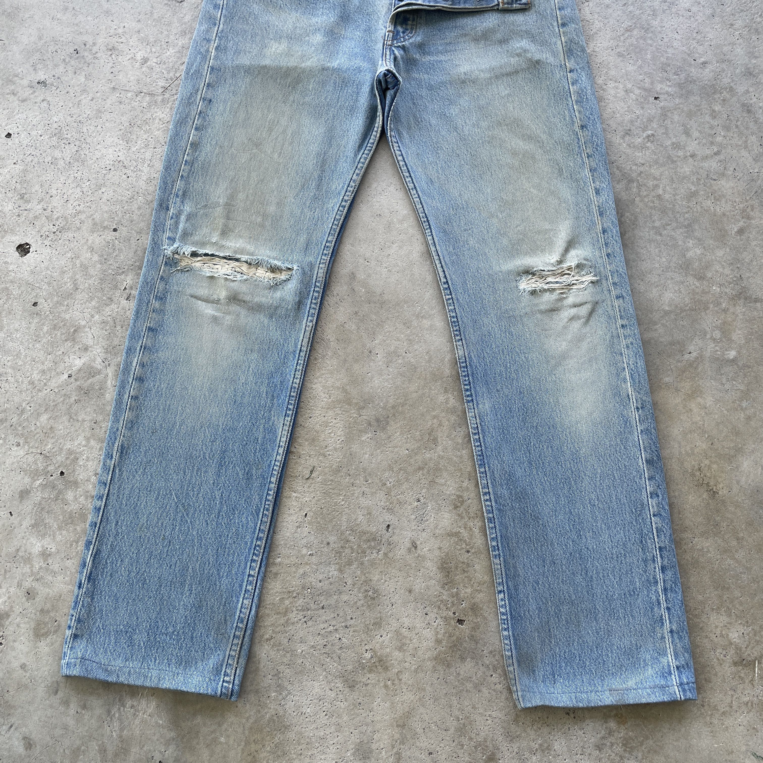 Jean × Levi's × Levi's Vintage Clothing VINTAGE 90s LEVI’S 501 USA FADED RUSTY JEANS DISTRESS PANTS Size US 31 - 4 Thumbnail