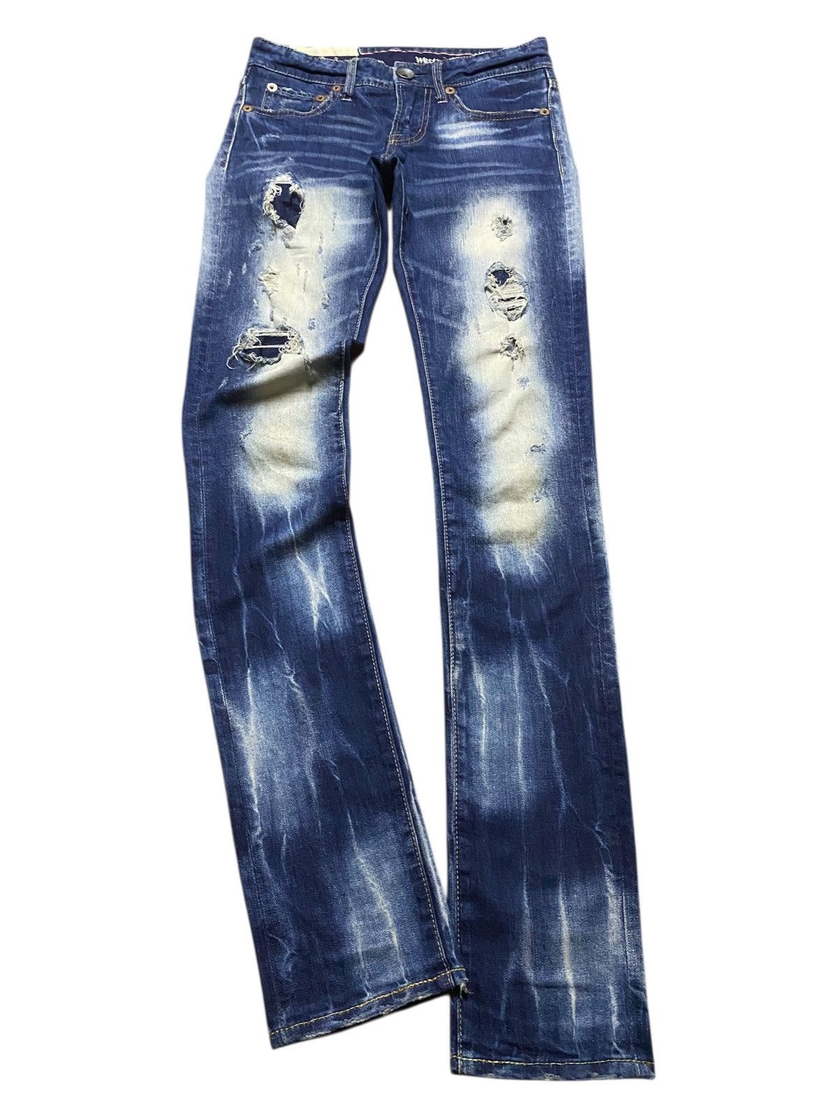 Other Vintage Westwood Thunder Wash Distressed Skinny Jeans Size US 28 / EU 44 - 1 Thumbnail