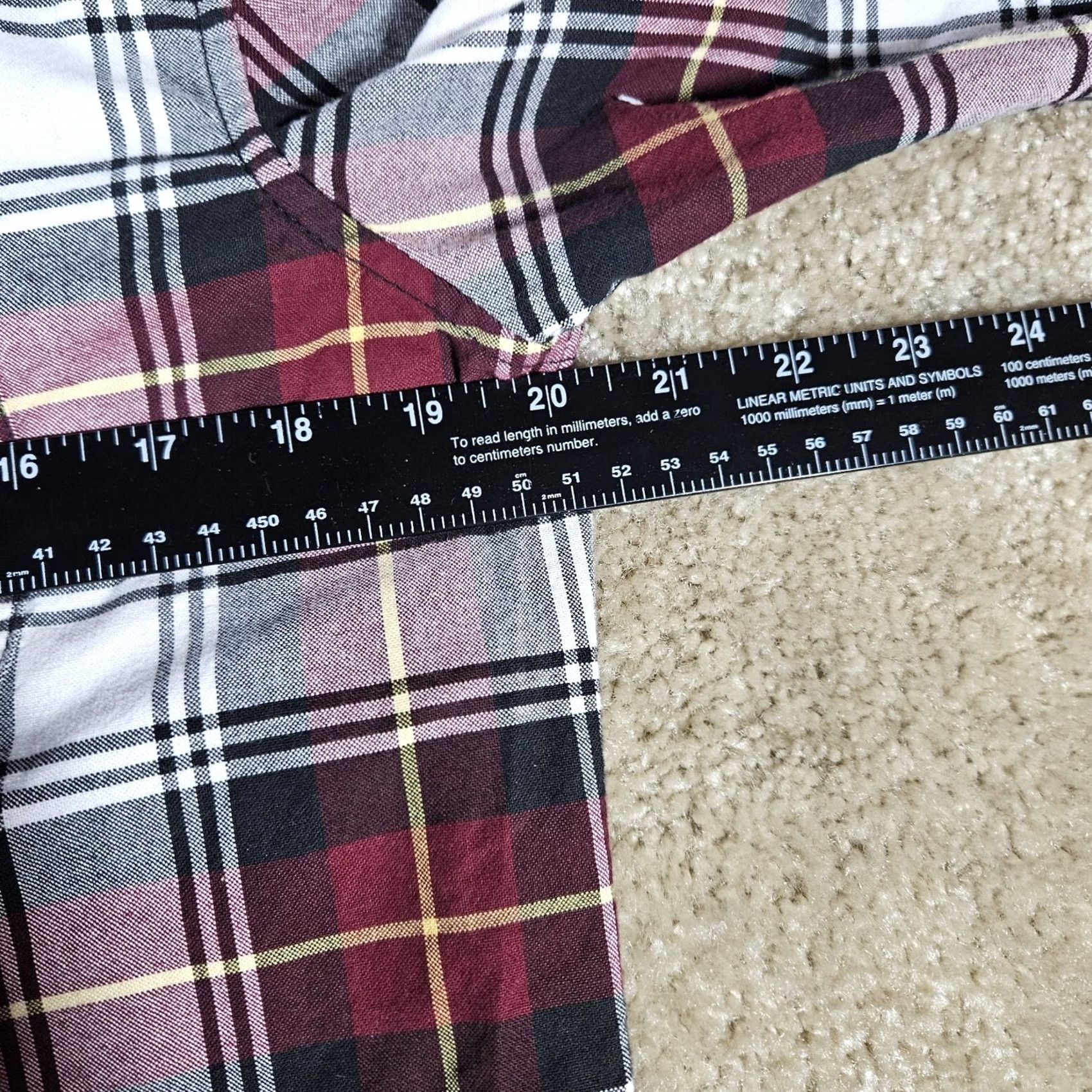 American Eagle Outfitters American Eagle Shirt Men S/P Prep Fit Red Flannel Plaid Button-Up Button 100%Cotton Casual Size US S / EU 44-46 / 1 - 5 Thumbnail