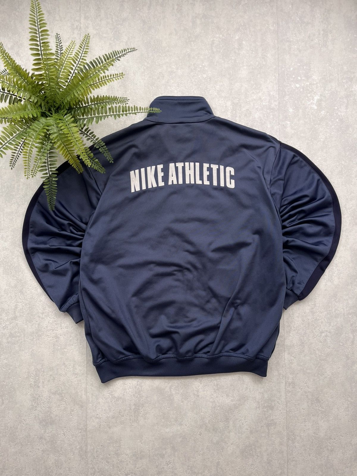 Nike 90’s NIKE ATHLETIC SPELLOUT LOGO TRACK JACKET SWOOSH Y2K Size US M / EU 48-50 / 2 - 2 Thumbnail