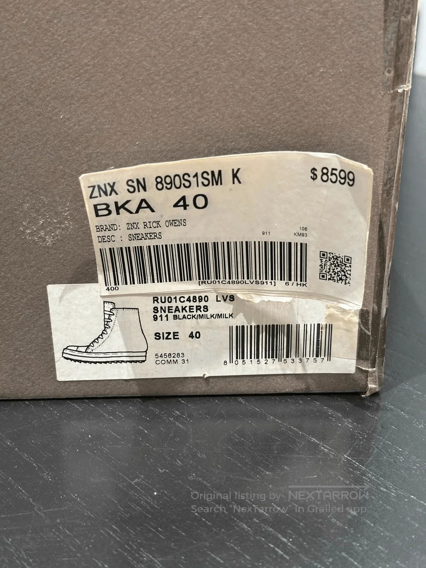 Rick Owens Rick Owens Converse Velvet New. Size US 7 / EU 40 - 9 Thumbnail