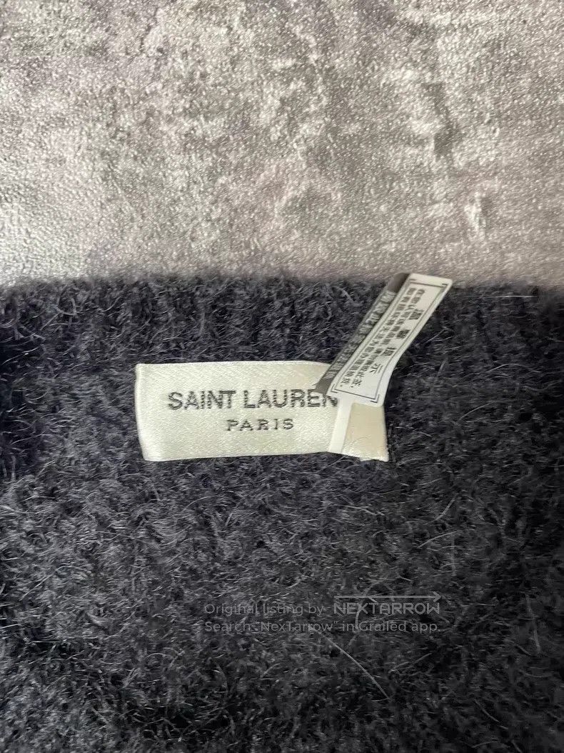 Saint Laurent Paris Saint Laurent Paris Cutout Crystal Knit Sweater Size US S / EU 44-46 / 1 - 4 Thumbnail