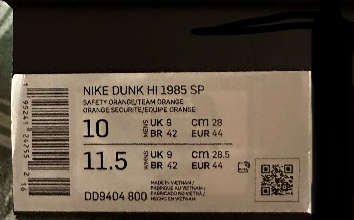 Nike Nike Dunk High 1985 SP Size US 10 / EU 43 - 8 Thumbnail