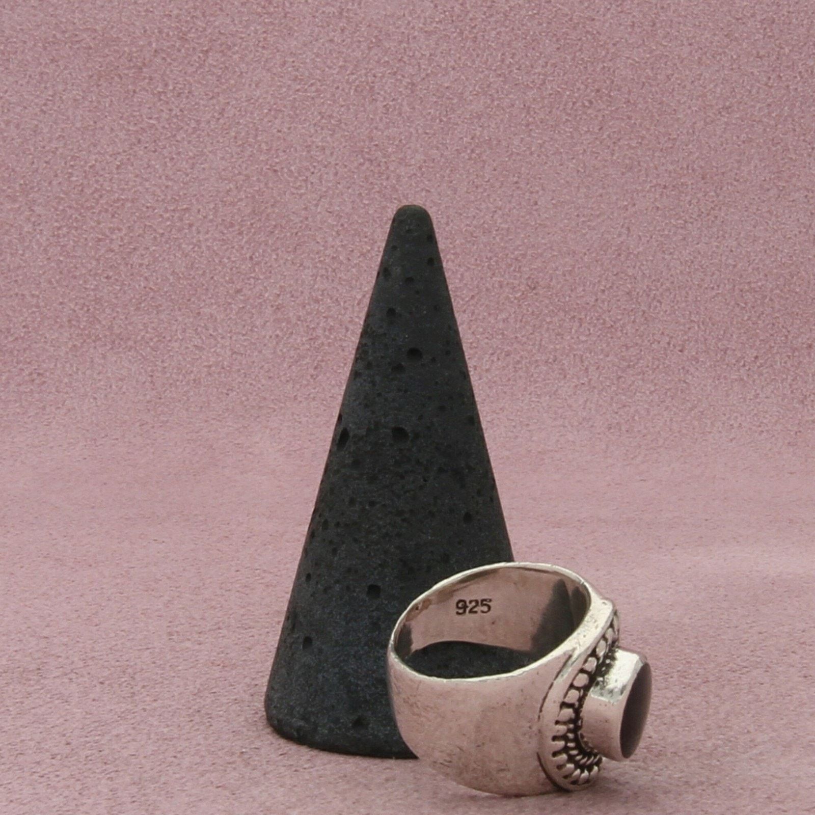 Sterling Silver sterling silver braided onyx cigar band ring size 5.75 Size ONE SIZE - 5 Thumbnail