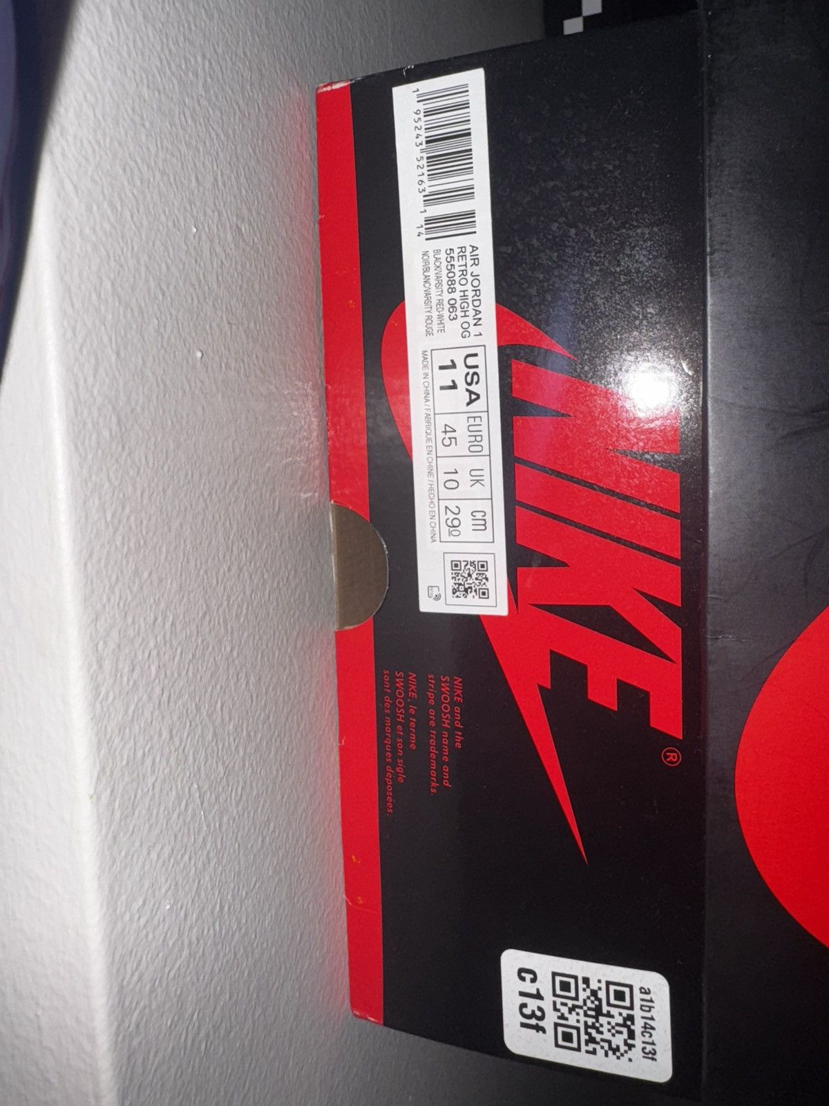 Jordan Brand Jordan 1 Patent Bred Size US 11 / EU 44 - 7 Thumbnail