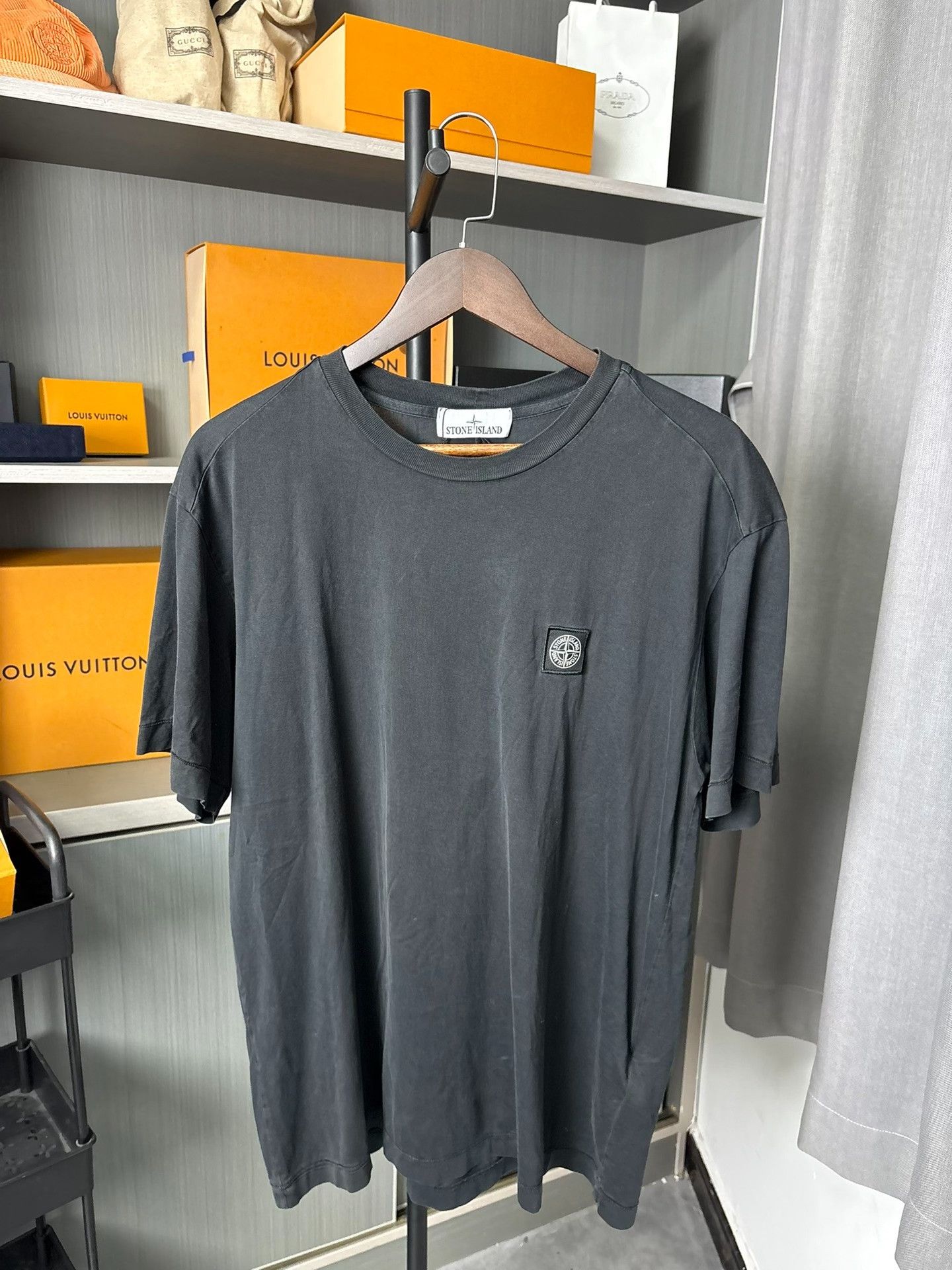 Stone Island Stone Island Black T-Shirt XL Men Size US XL / EU 56 / 4 - 1 Thumbnail