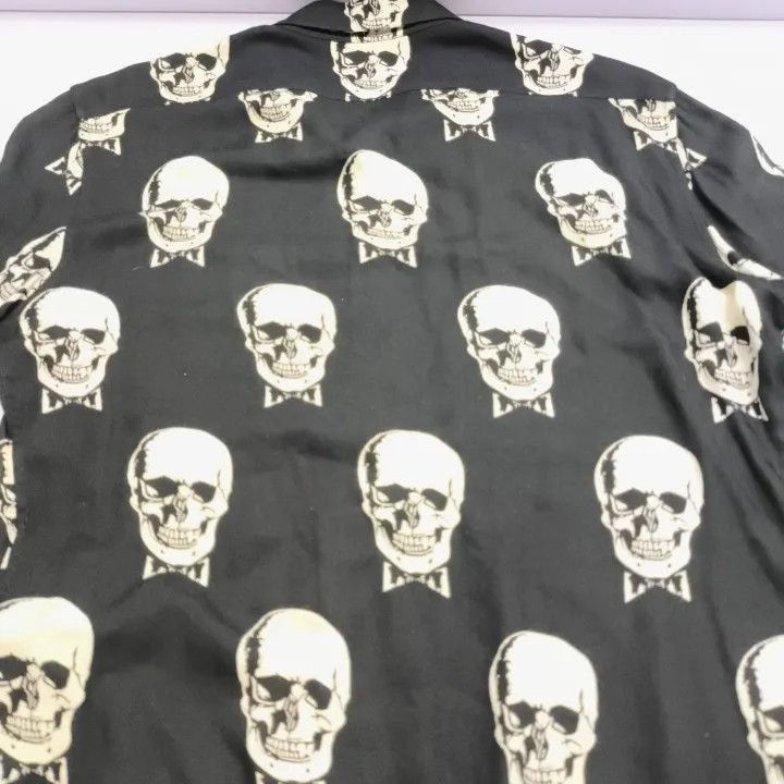 Saint Laurent Paris Yves Saint Laurent Skull Print Long Sleeve Shirt-2507 Size US S / EU 44-46 / 1 - 5 Thumbnail