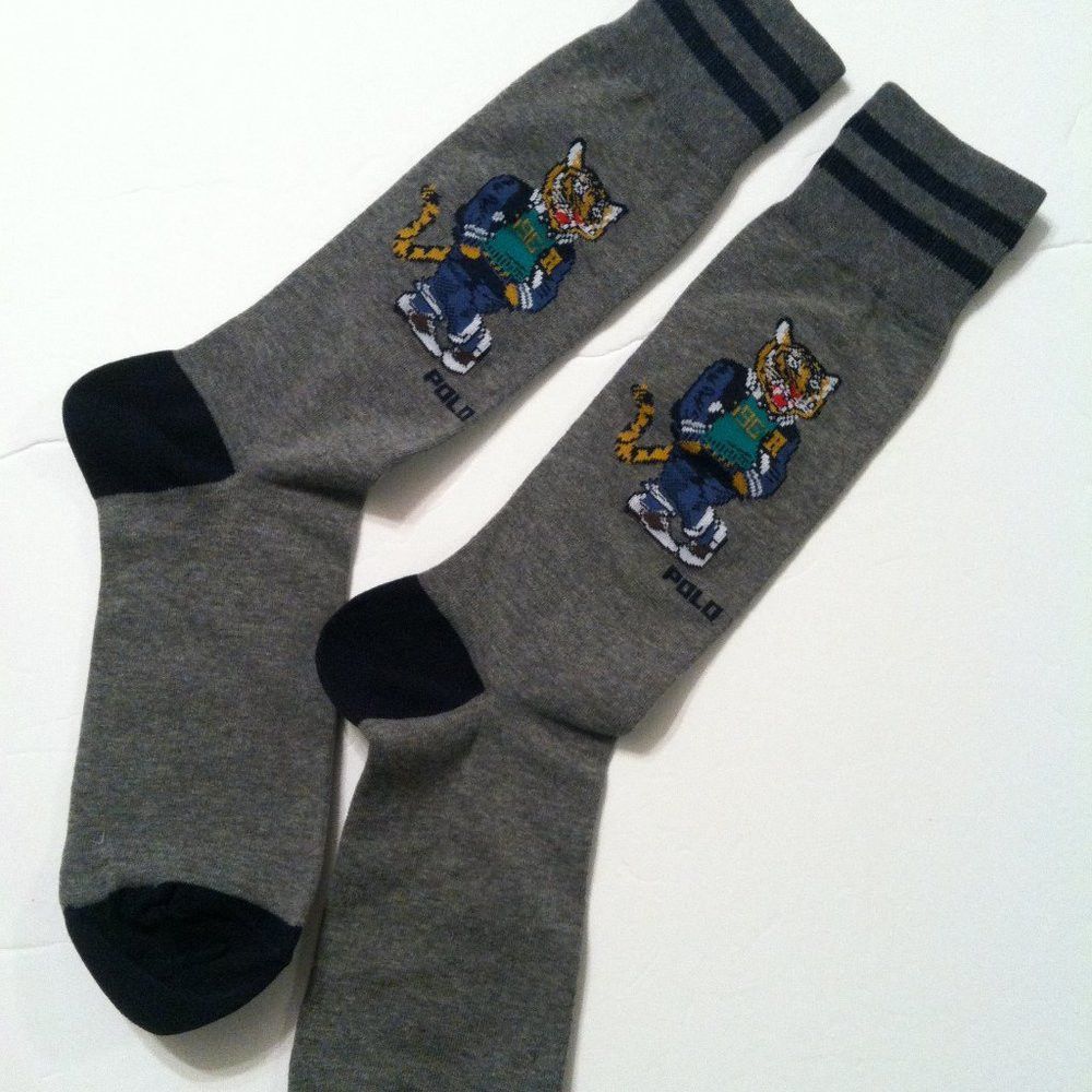 Polo Ralph Lauren POLO RALPH LAUREN MENS NEW DRESS SOCKS FIT SHOE SIZE: 7-12 Size ONE SIZE - 1 Thumbnail
