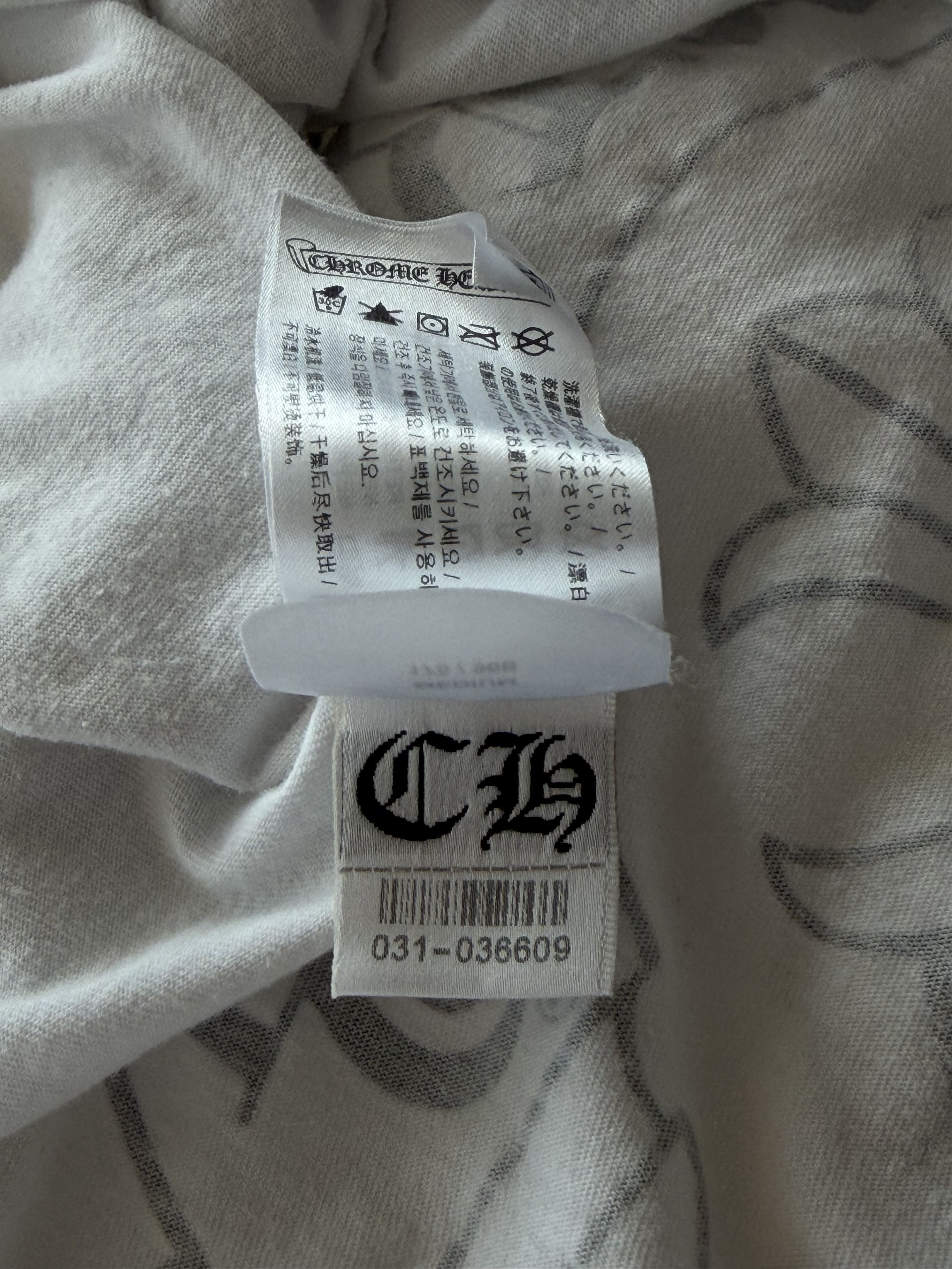 Chrome Hearts White & Multicolor Horseshoe Logo Longsleeve T-Shirt Size US M / EU 48-50 / 2 - 6 Thumbnail