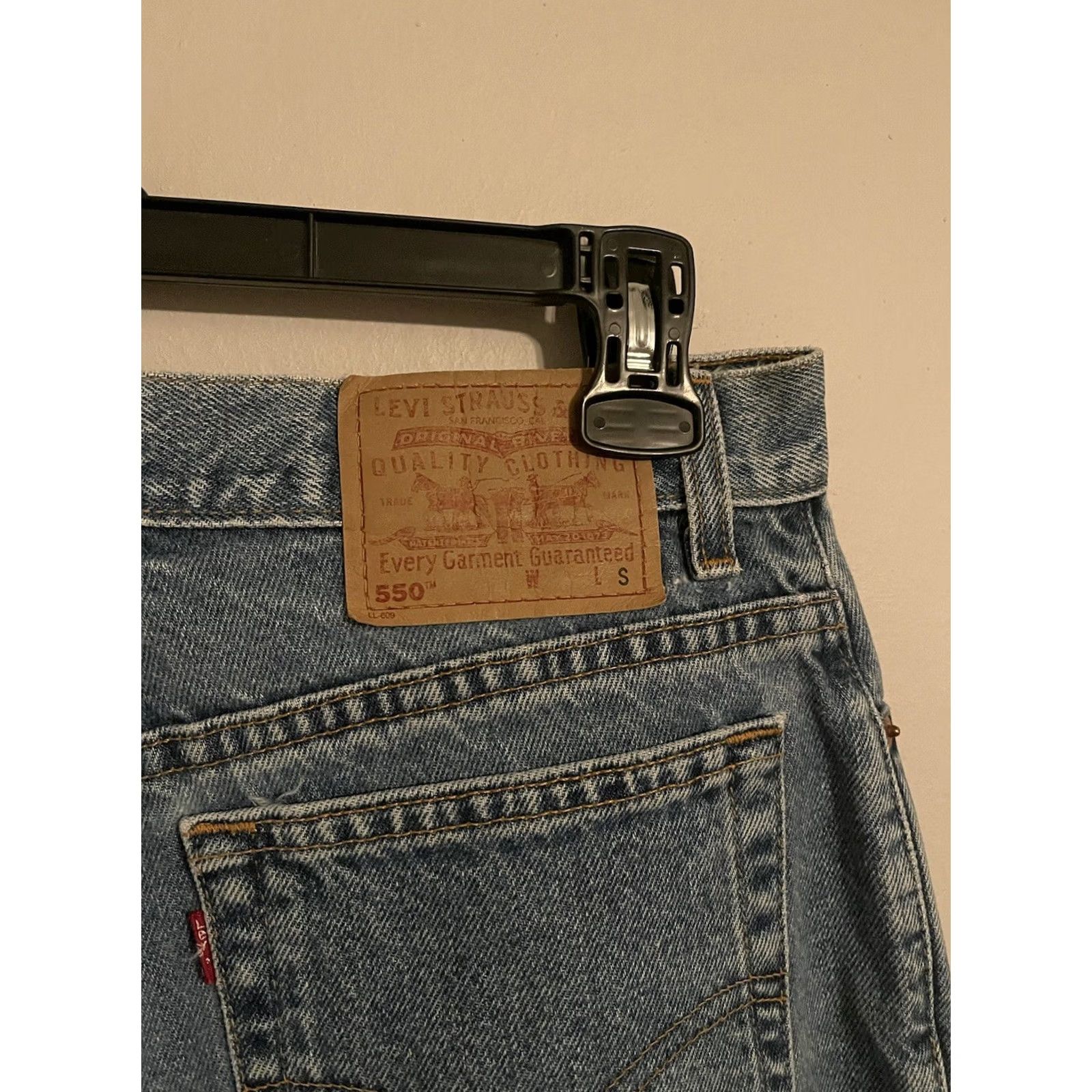 Levi's VINTAGE Levi's 550 Jeans Light Wash High Rise Denim Womens 12 Mis S 31x29 Size 34" / US 12 / IT 48 - 2 Thumbnail