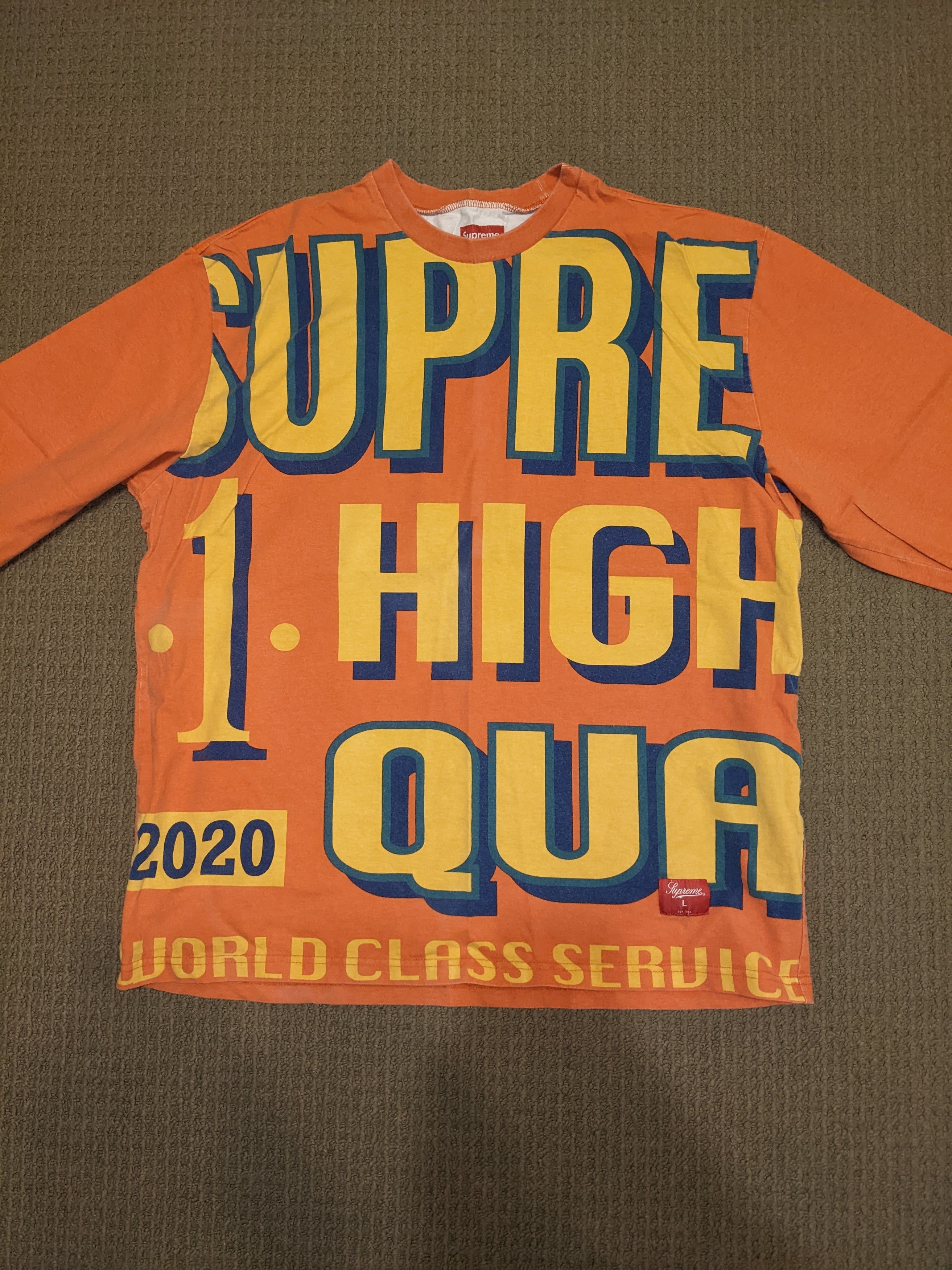 Supreme World Class Orange Shirt