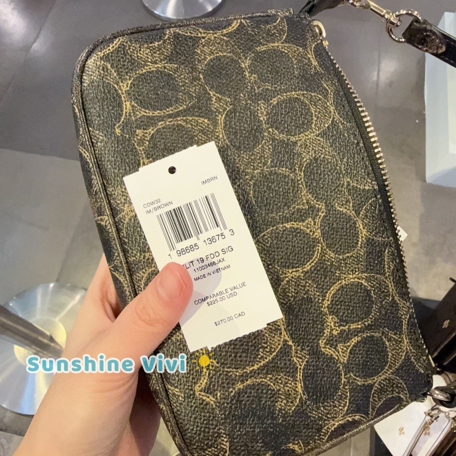 Coach NWT Coach Nolita 19 In Loved Charms CDW32 Gold/Brown Size ONE SIZE - 7 Thumbnail