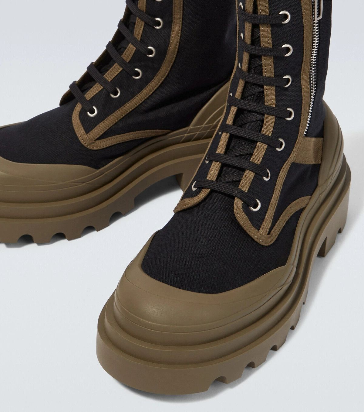 Bottega Veneta o1loc1c0824 730234 Lace-Up Boot in Black/Brown Size US 11 / EU 44 - 3 Thumbnail