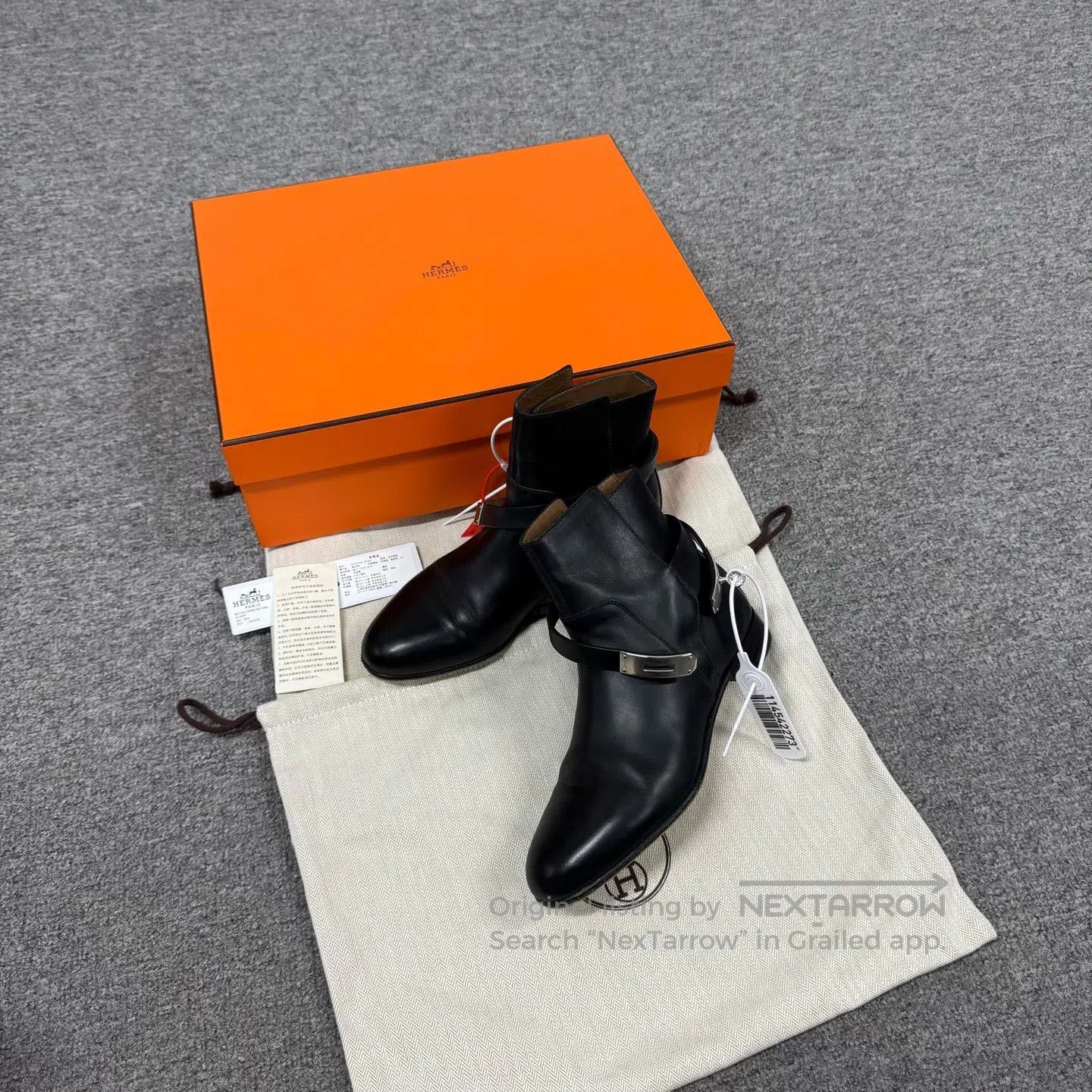 Hermes Hermes Kelly's Black Leather Short Boots| Size US 5.5 / IT 35.5 - 1 Thumbnail
