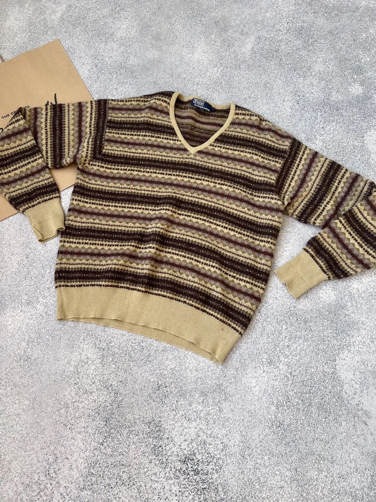 Designer × Polo Ralph Lauren × Vintage Vintage Polo Ralph Lauren Sweater Pullover Knit Long Sleeve Size US L / EU 52-54 / 3 - 3 Thumbnail