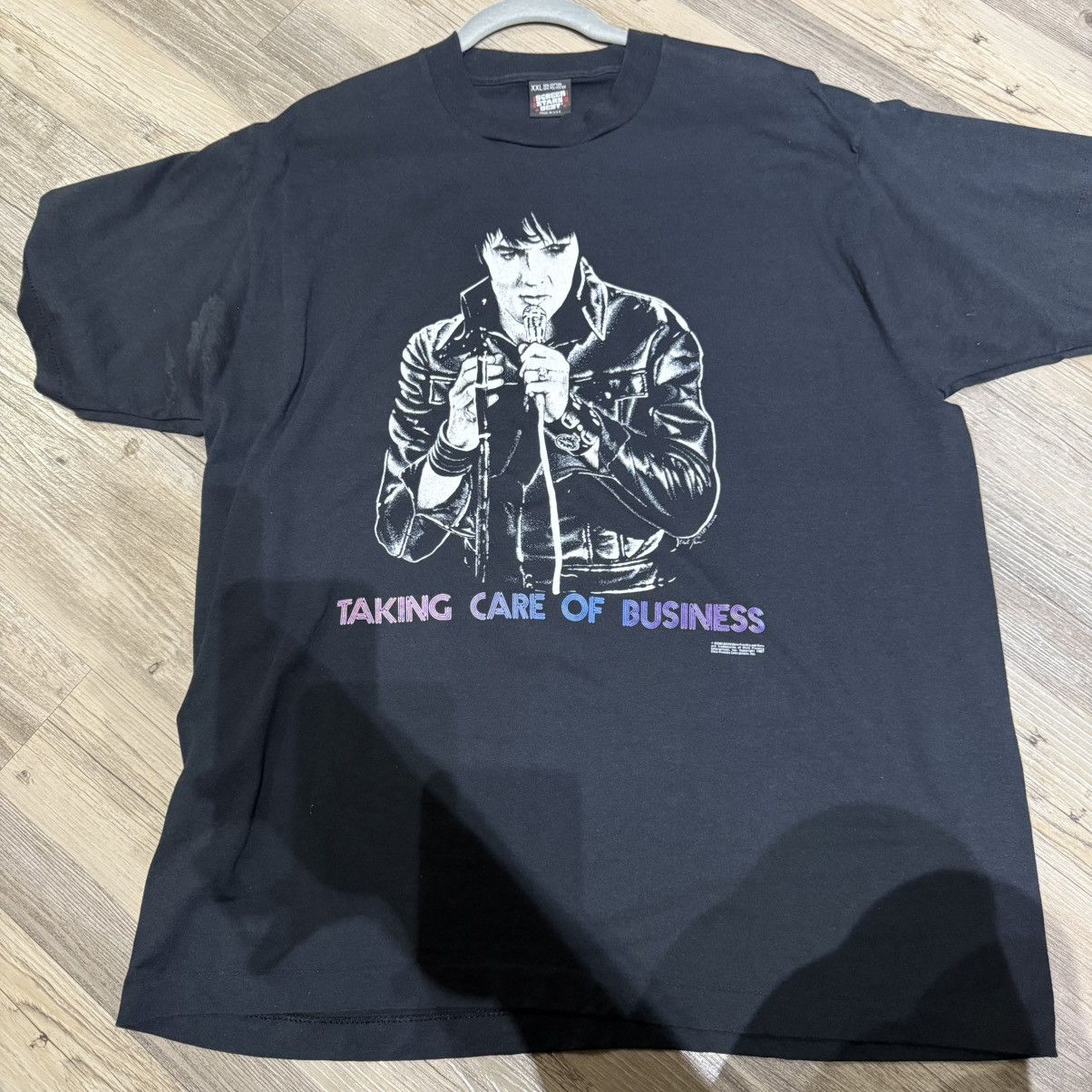 Other Vintage Elvis Presley “Taking Care of Business” Tee (XXL) Size US XXL / EU 58 / 5 - 1 Thumbnail