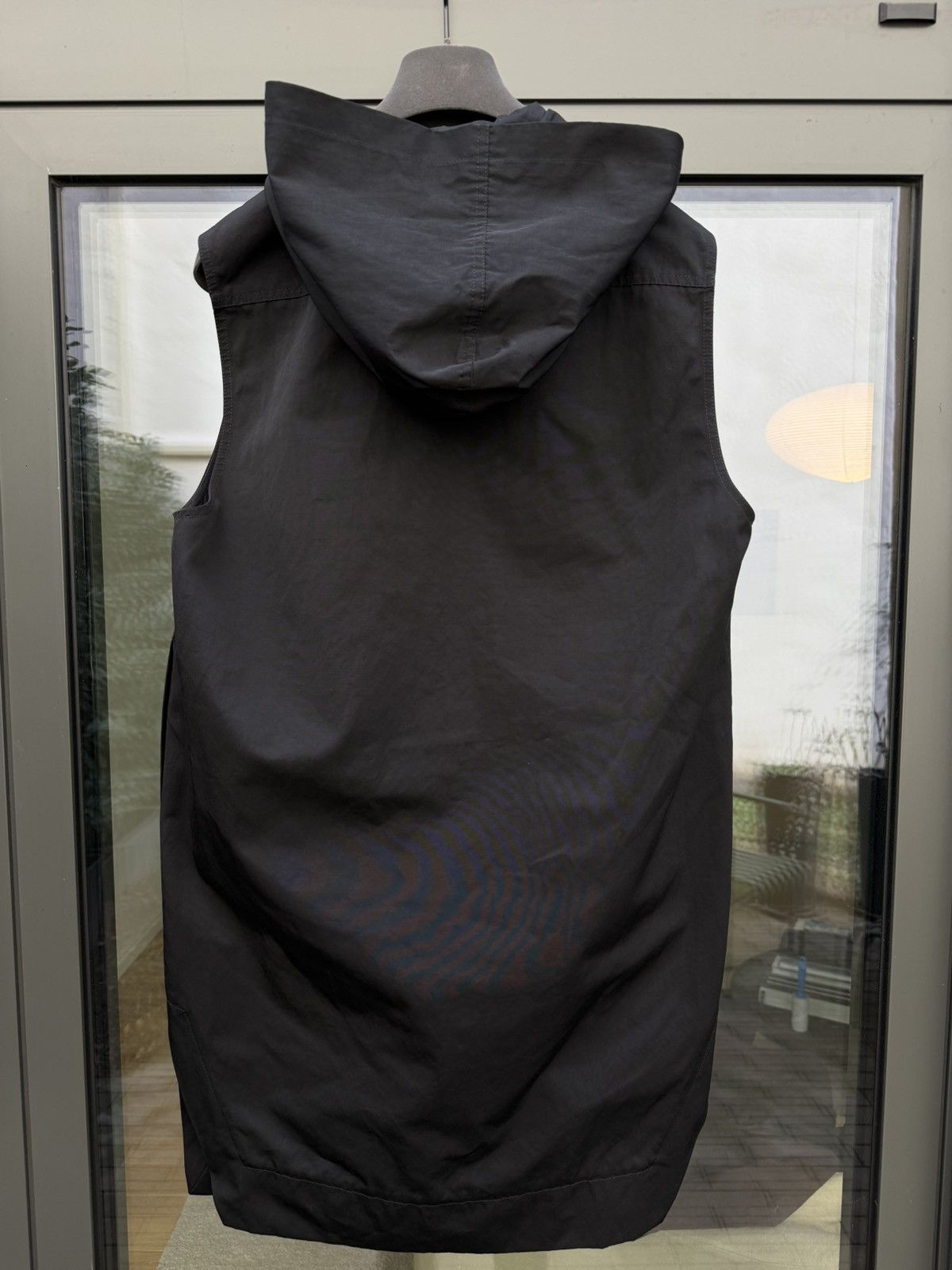 Rick Owens SS15 Vicious Leather Trim Nylon Hooded Liner size 50 Size US M / EU 48-50 / 2 - 3 Thumbnail
