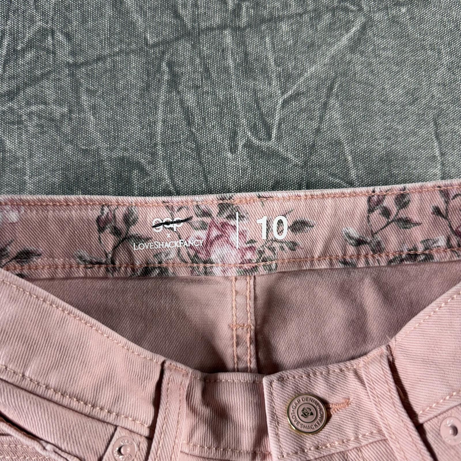 Gap Gap Skirt Kid's 10 Pink x LoveShackFancy Denim Size 24" / US 00 / IT 34 - 4 Thumbnail