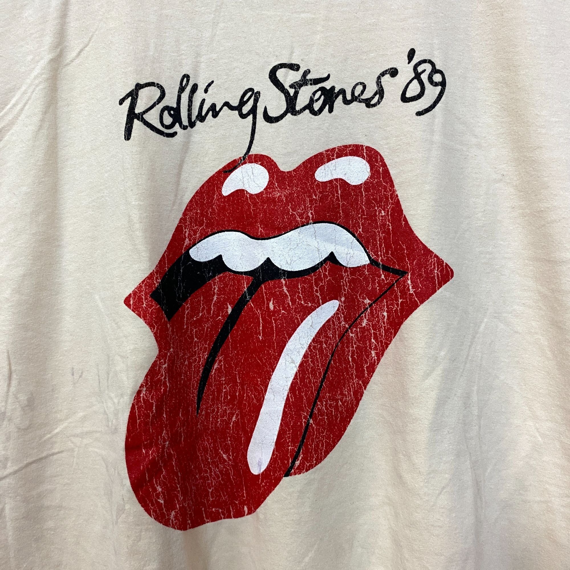 The Rolling Stones The Rolling Stones Hot Lips Cream Tshirt size Large Size US L / EU 52-54 / 3 - 2 Thumbnail