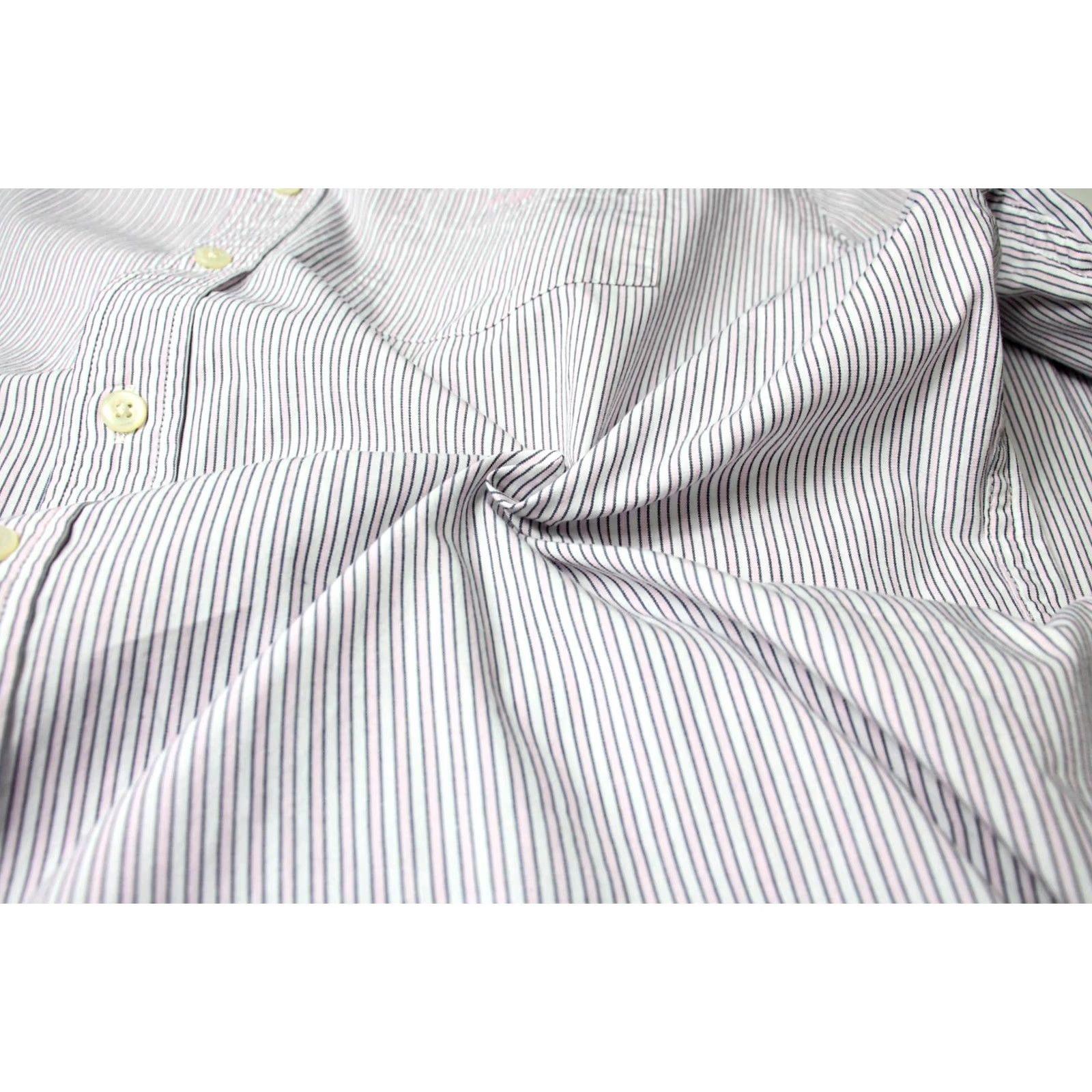 Gant GANT Regular Fit Shirt Mens MEDIUM Pinstriped Grey Pocket Logo Spread Button-Up Shirt Size US M / EU 48-50 / 2 - 6 Thumbnail