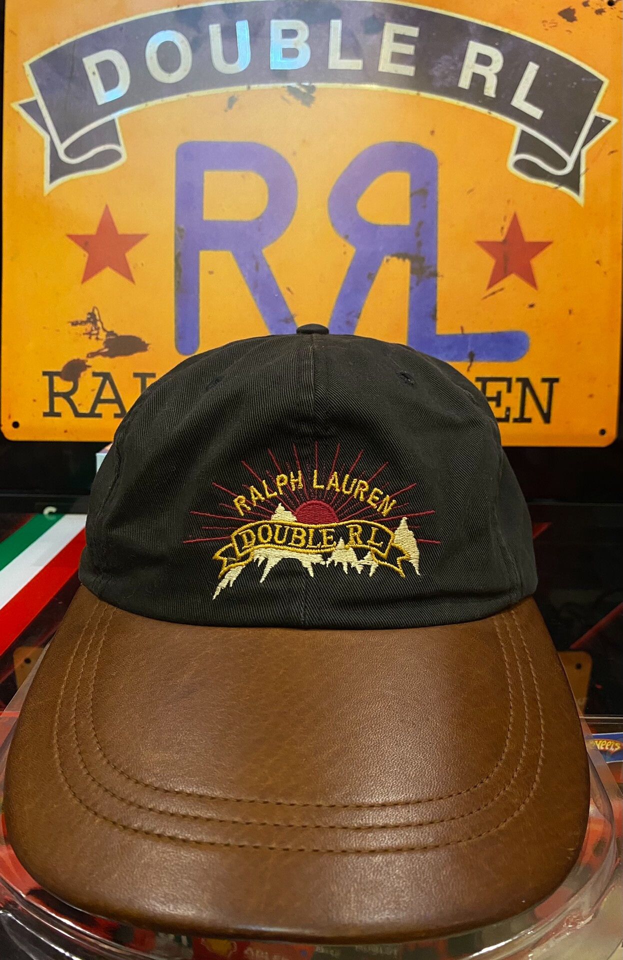 RRL Ralph Lauren Double RL Vintage Sunset Logo Cap Size ONE SIZE - 1 Thumbnail