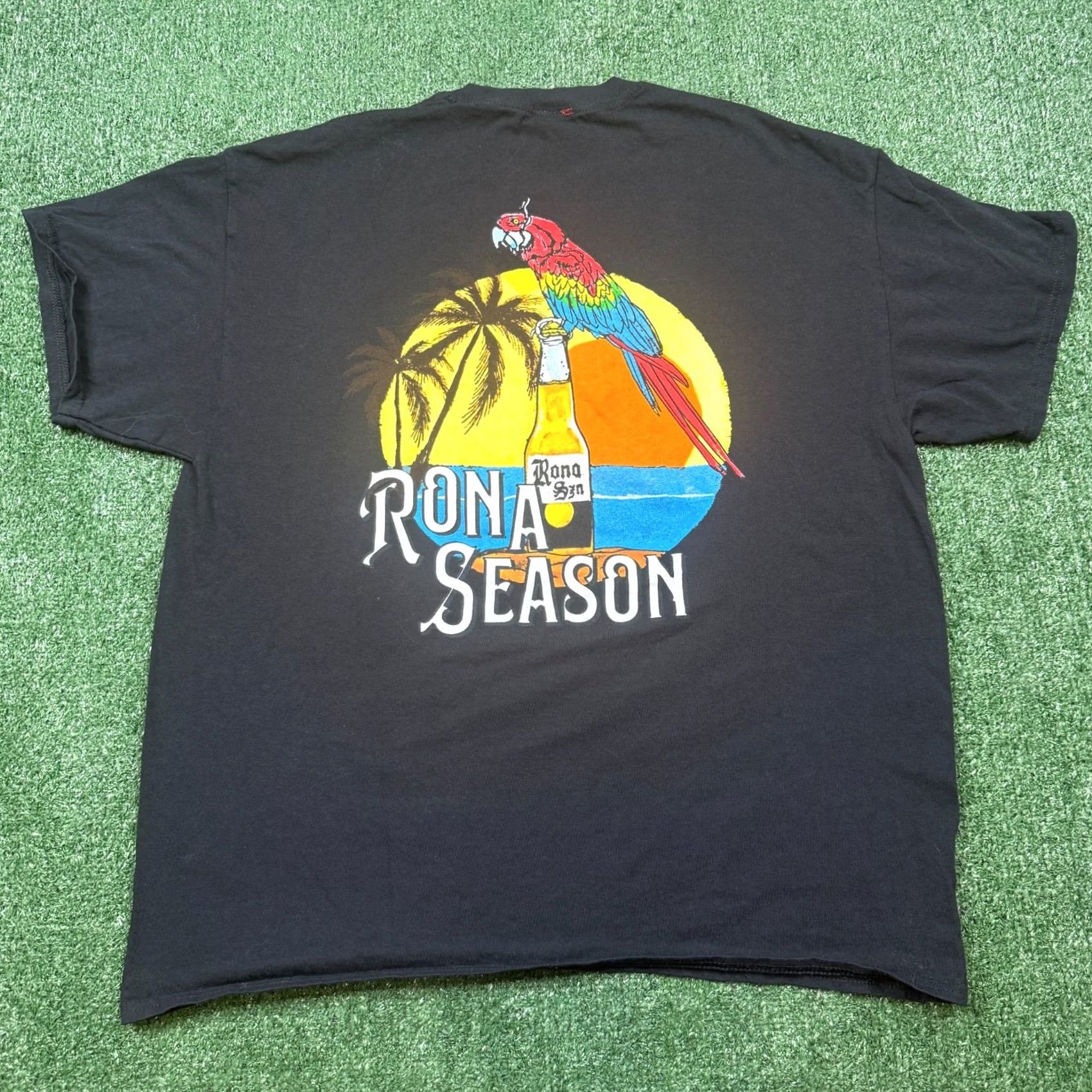 Vintage Full Send Graphic T Shirt Mens XL Black Short Sleeve Crew Neck Parrot Tee Size US XL / EU 56 / 4 - 4 Thumbnail