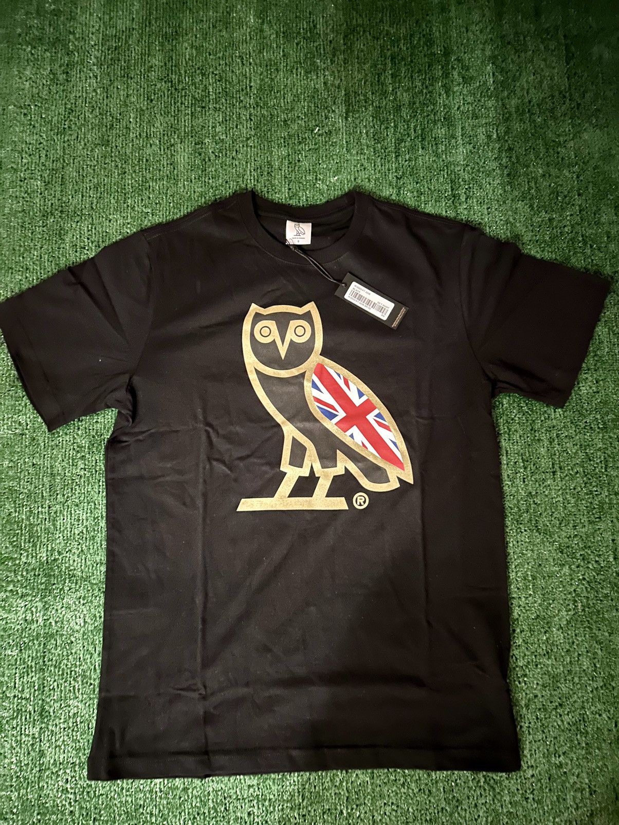 image of Drake x Octobers Very Own Ovo OG Owl Uk T-Shirt in Black, Men's (Size Small)