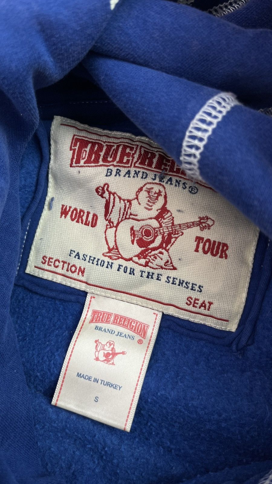 True Religion Vintage Rare True Religion USA Flag Printed Hoodie Size US S / EU 44-46 / 1 - 6 Thumbnail