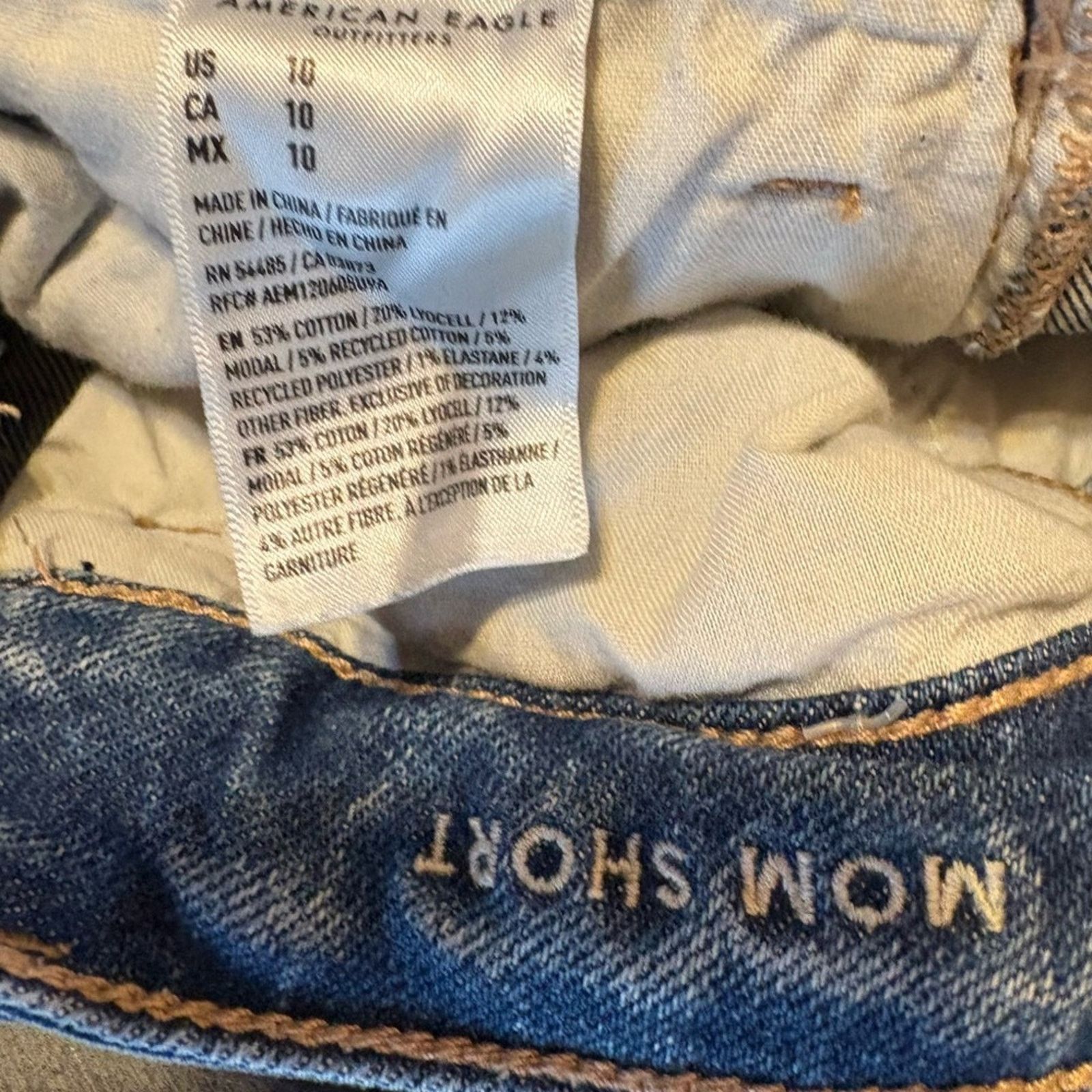 American Eagle Outfitters American eagle‎ mom shorts 10 Size 32" / US 10 / IT 46 - 3 Thumbnail