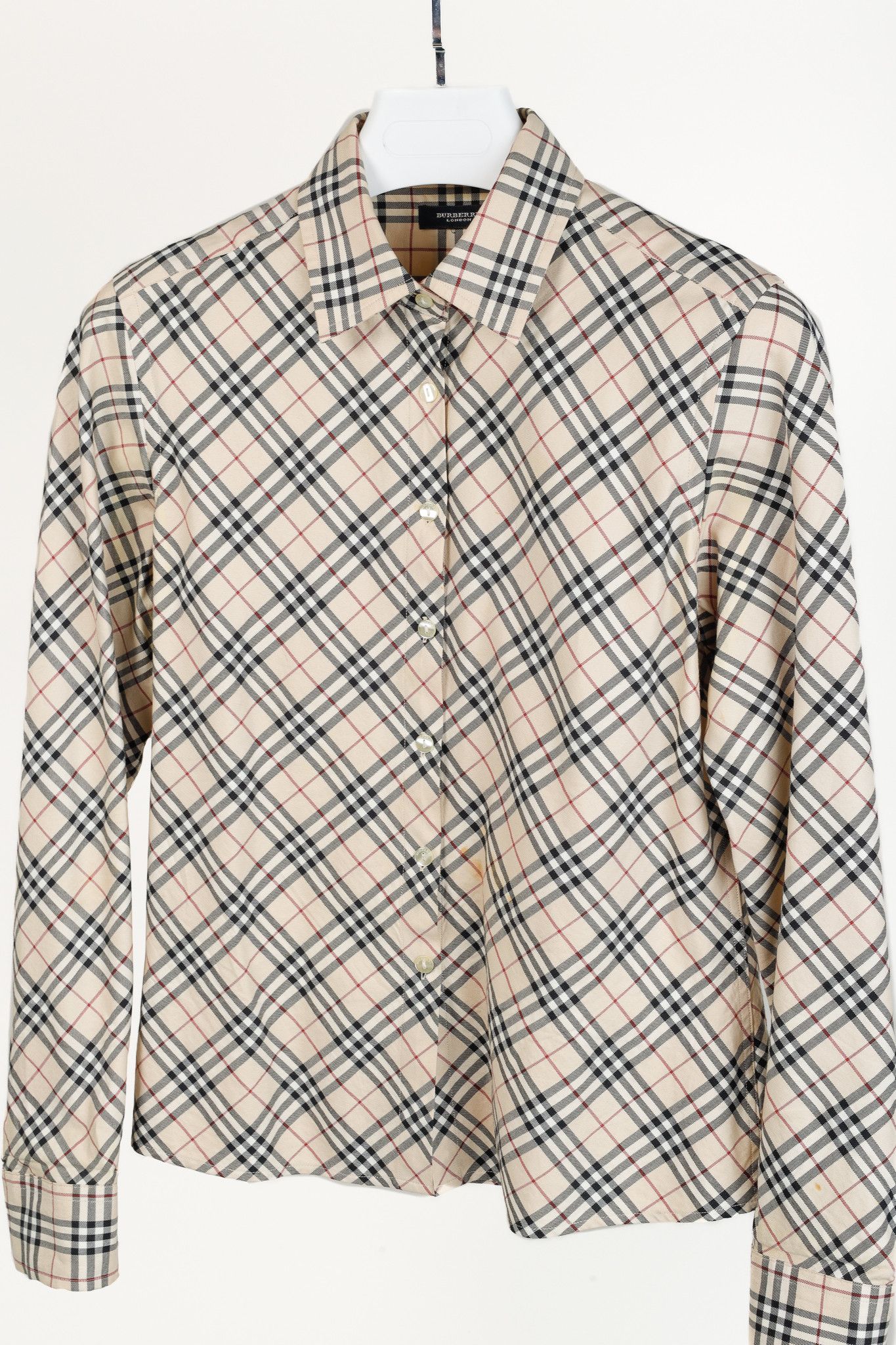 Burberry Burberry Nova Check Cotton Buttoned Shirt Size L / US 10 / IT 46 - 3 Thumbnail